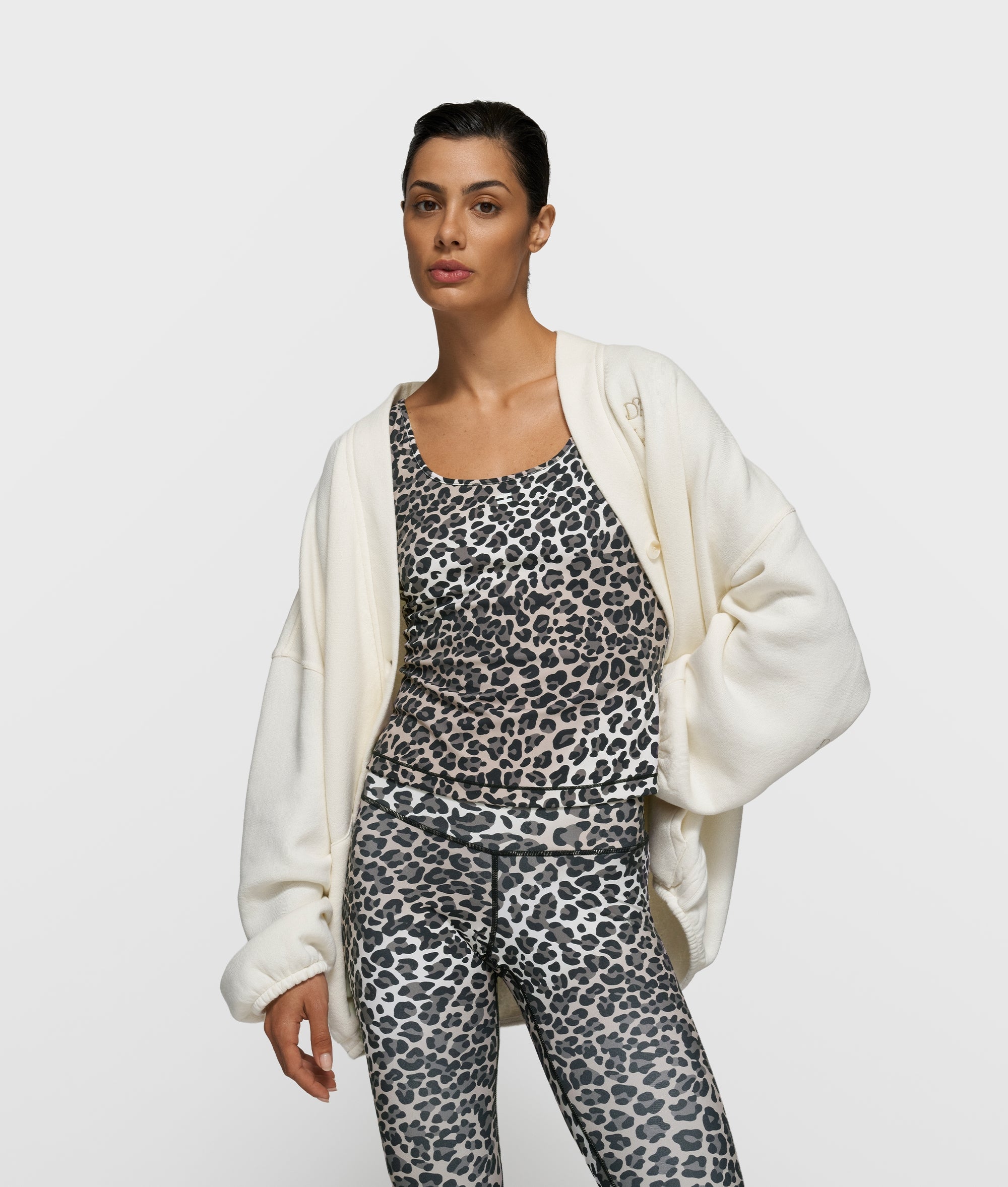 10Days slimfit tanktop leopard