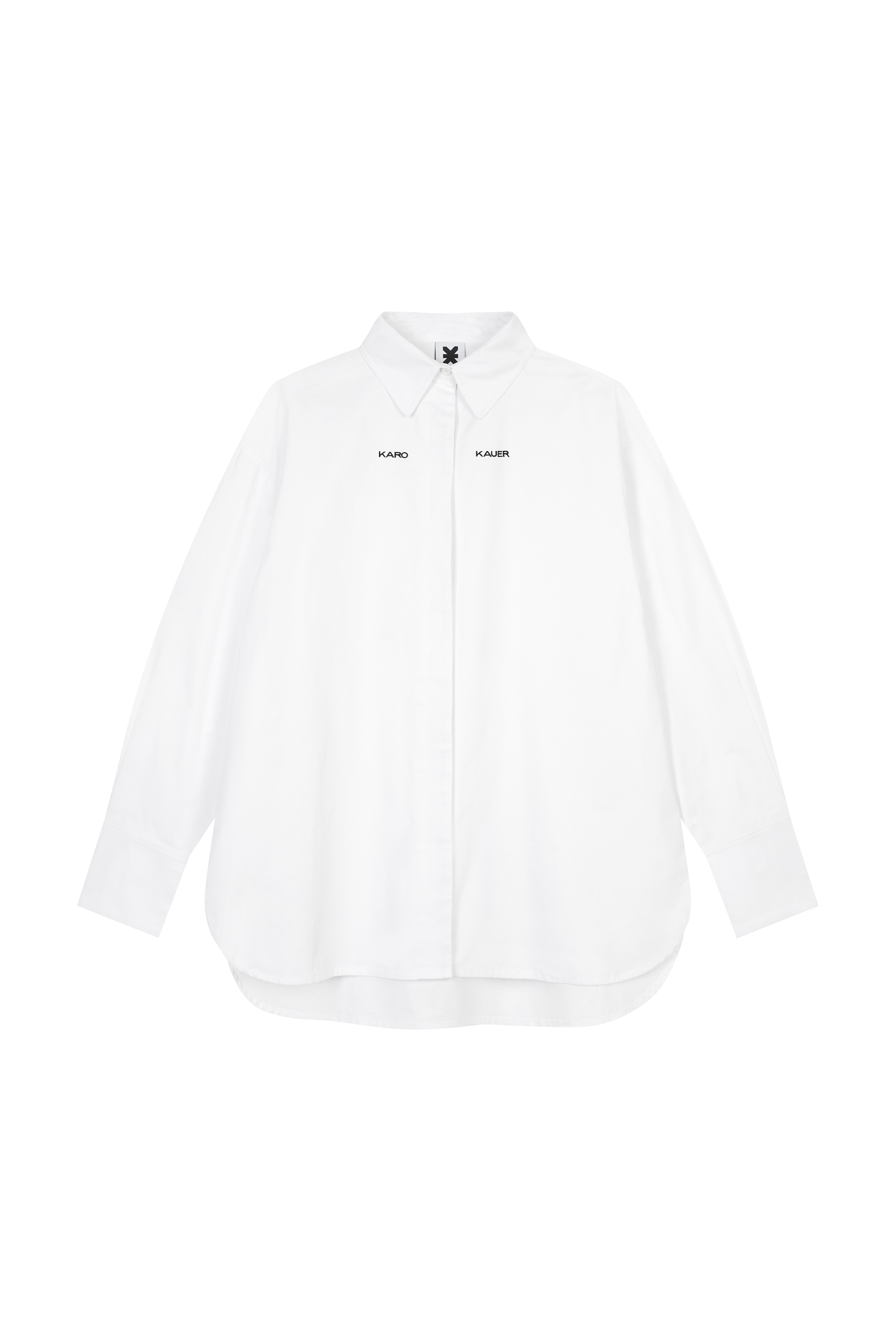 Karo Kauer Woven Blouse with KK