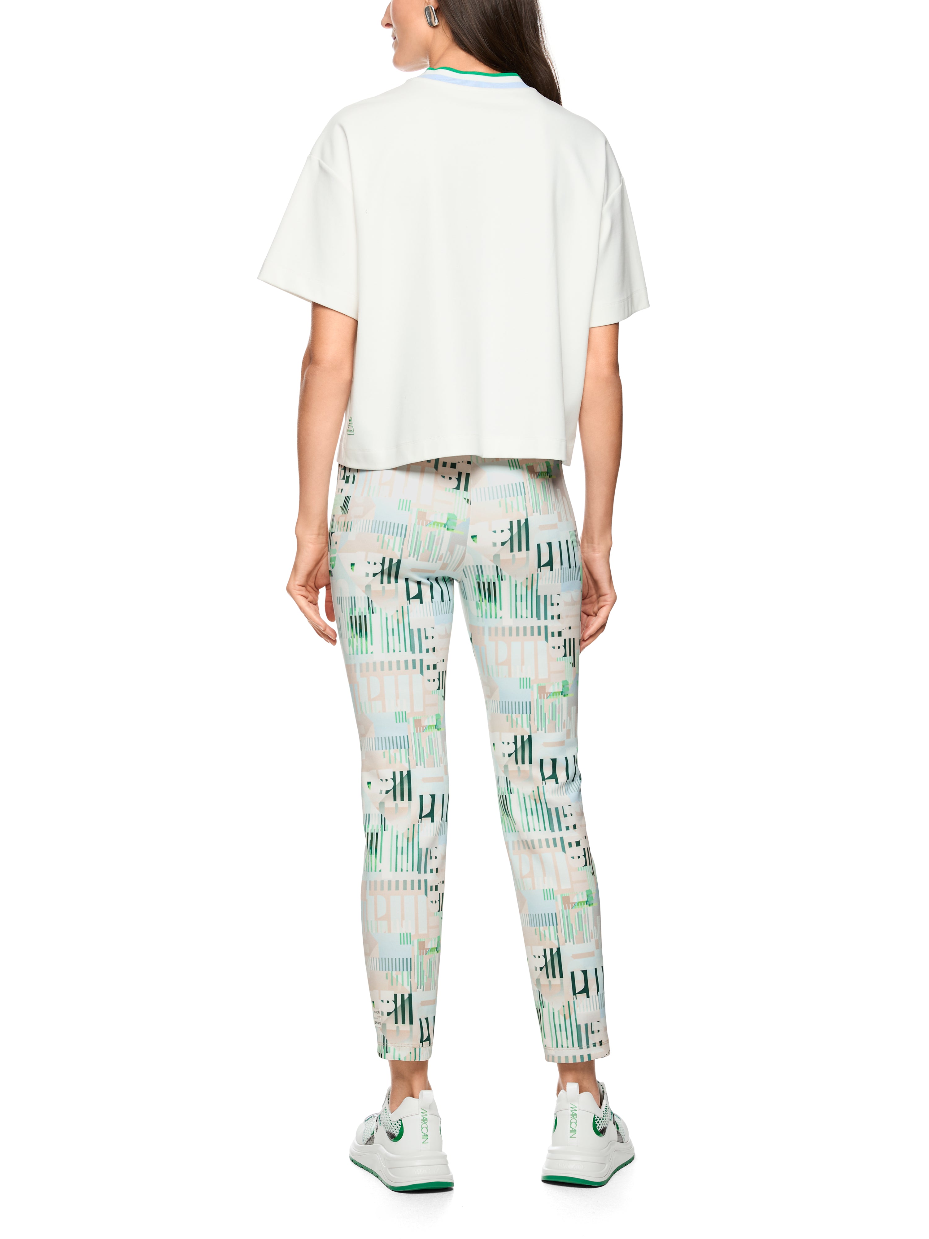 Marc Cain Shirt mit Herz und Ringeldetail
