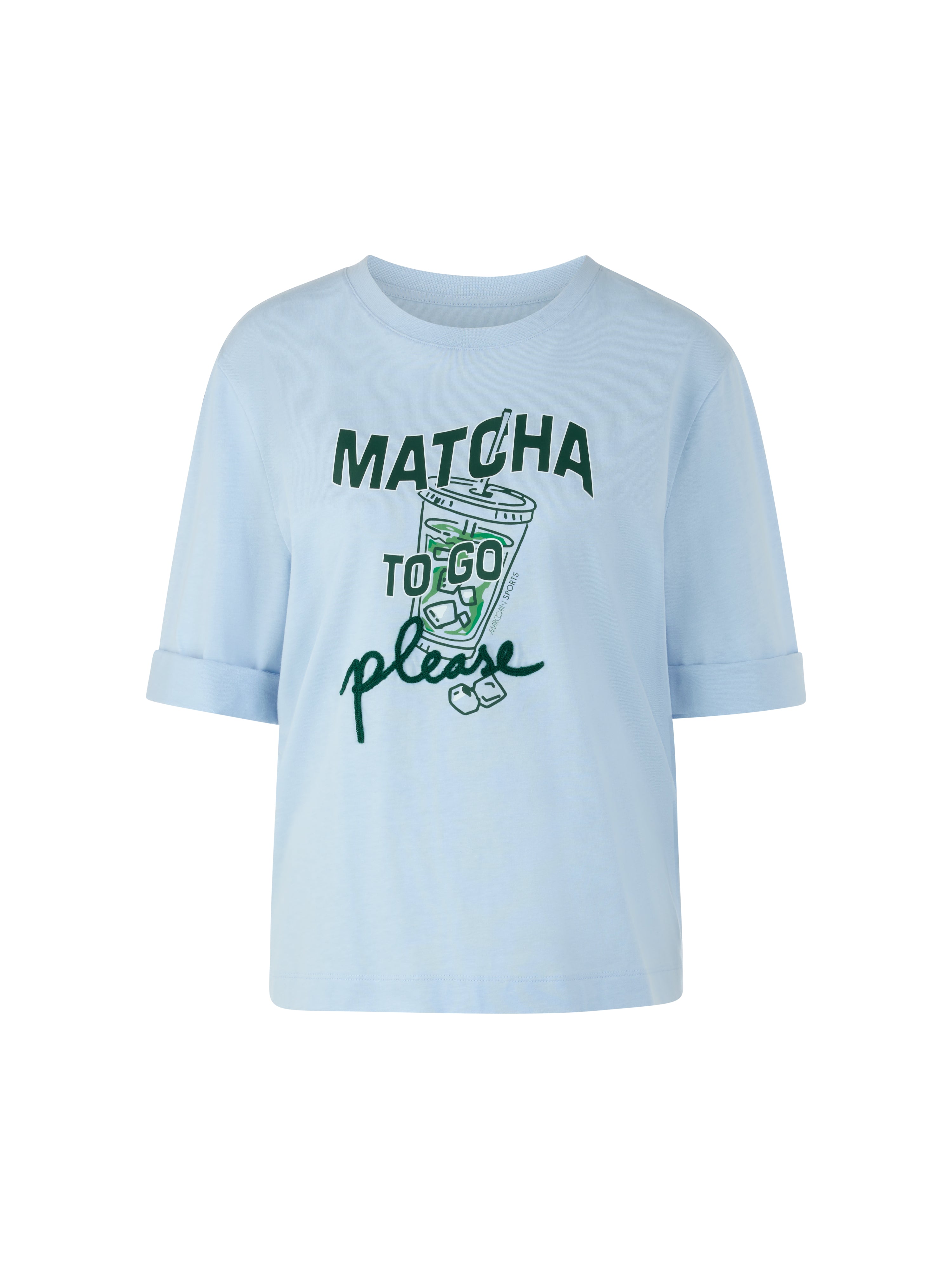 Marc Cain Shirt mit Matcha-Print "Rethink Together"