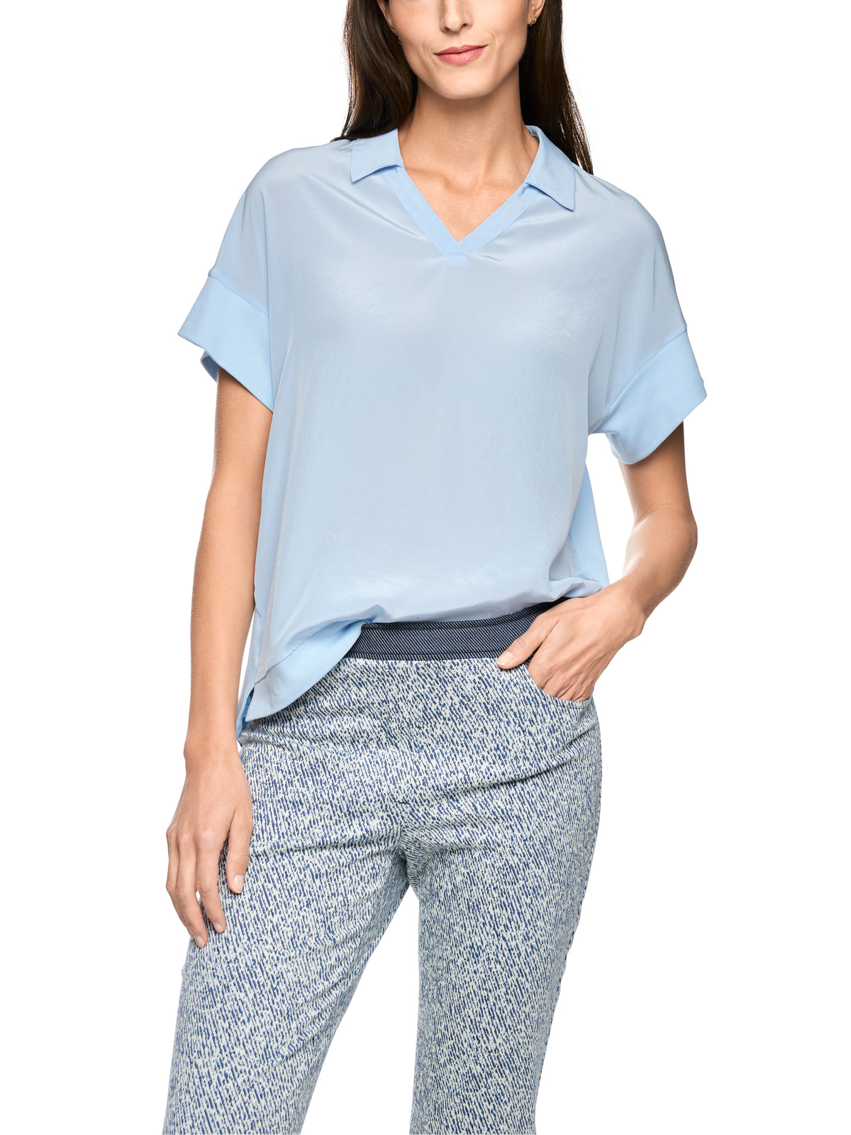Marc Cain Blusenshirt aus Materialmix