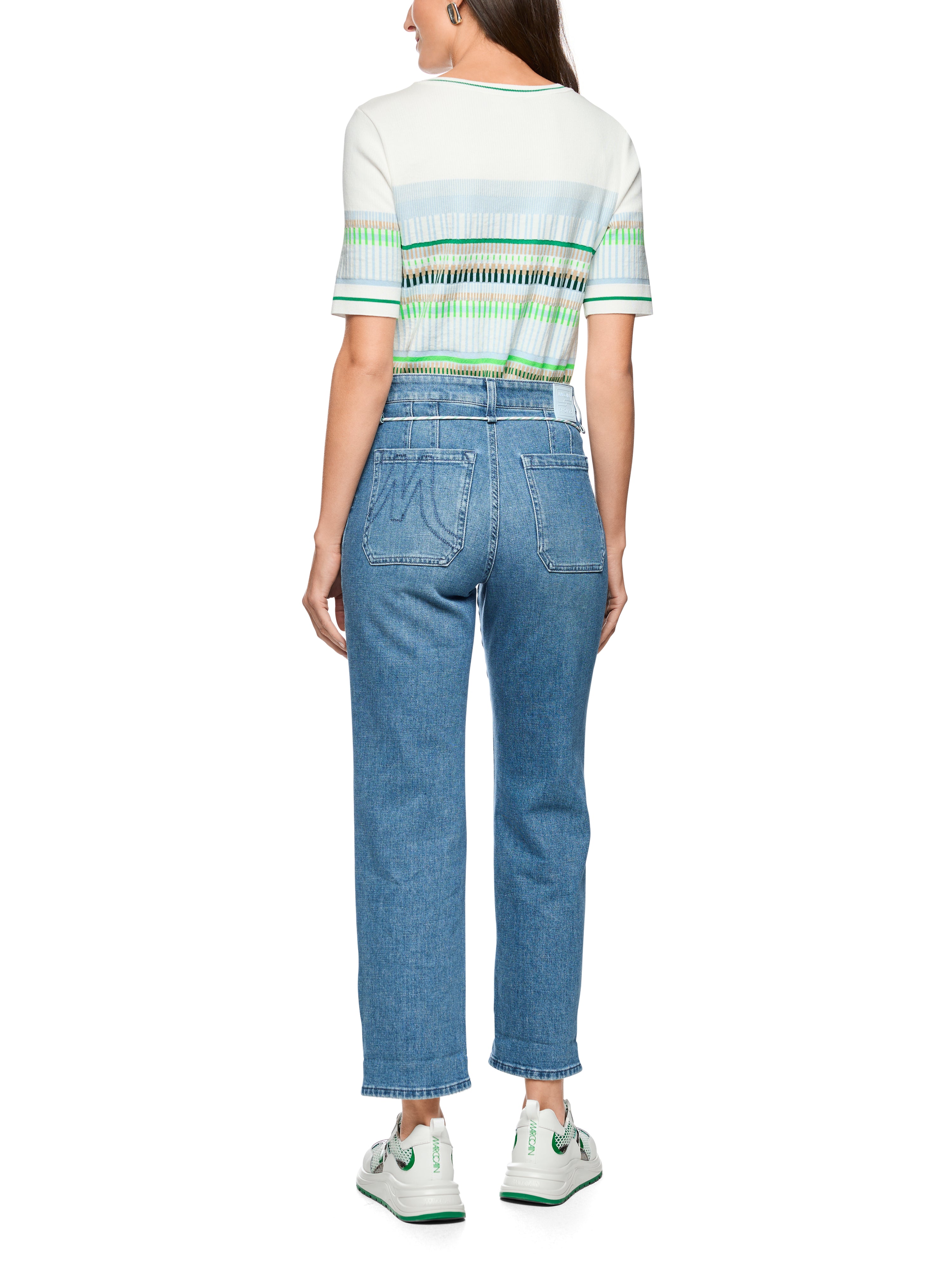 Marc Cain Feminine Jeans FENDOU mit Kordel