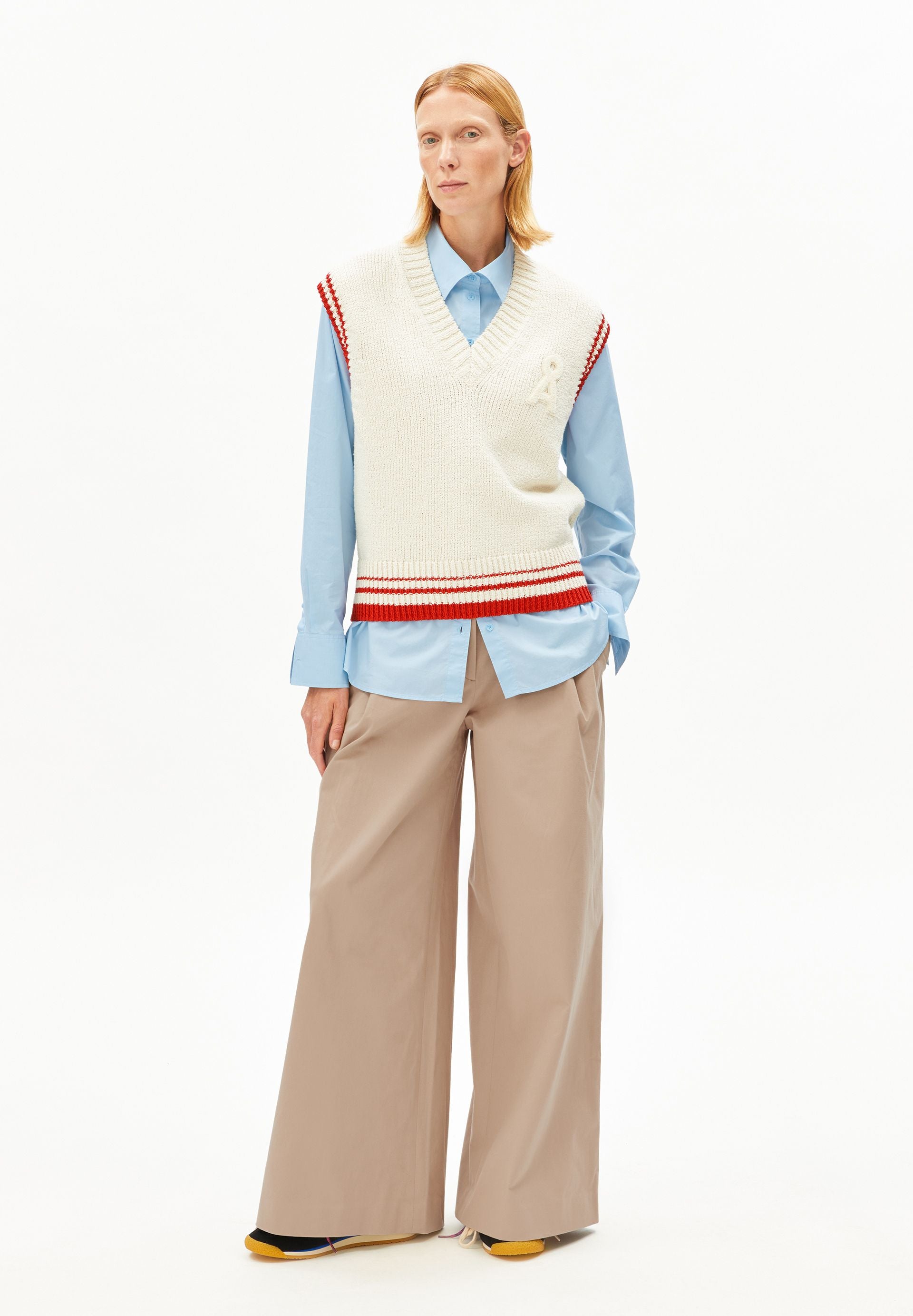 armedangels Pullunder ICONIC Å COLLEGE KNIT aus Bio-Baumwoll-Mix