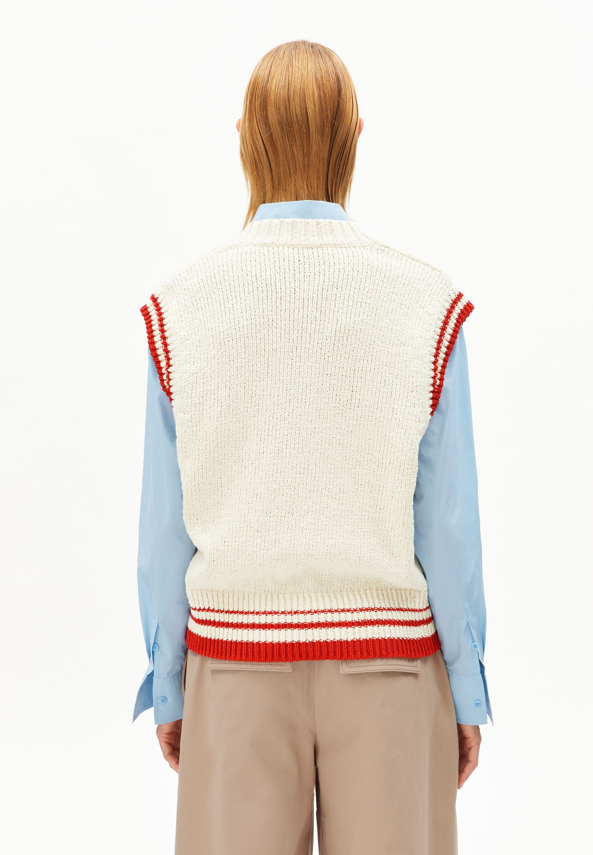 armedangels Pullunder ICONIC Å COLLEGE KNIT aus Bio-Baumwoll-Mix