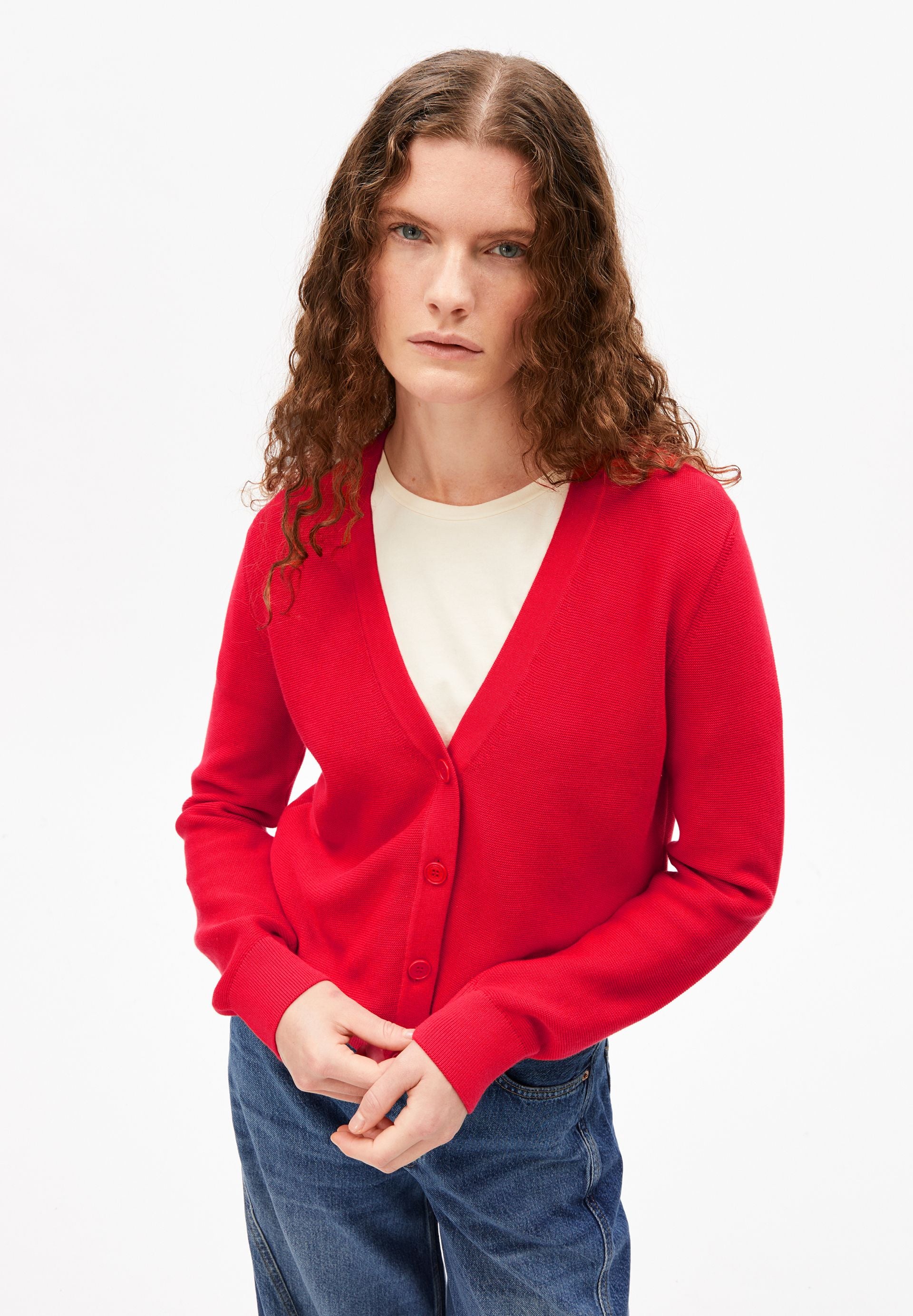 armedangels Strickjacke MENAAL LINKS LINKS aus Bio-Baumwolle