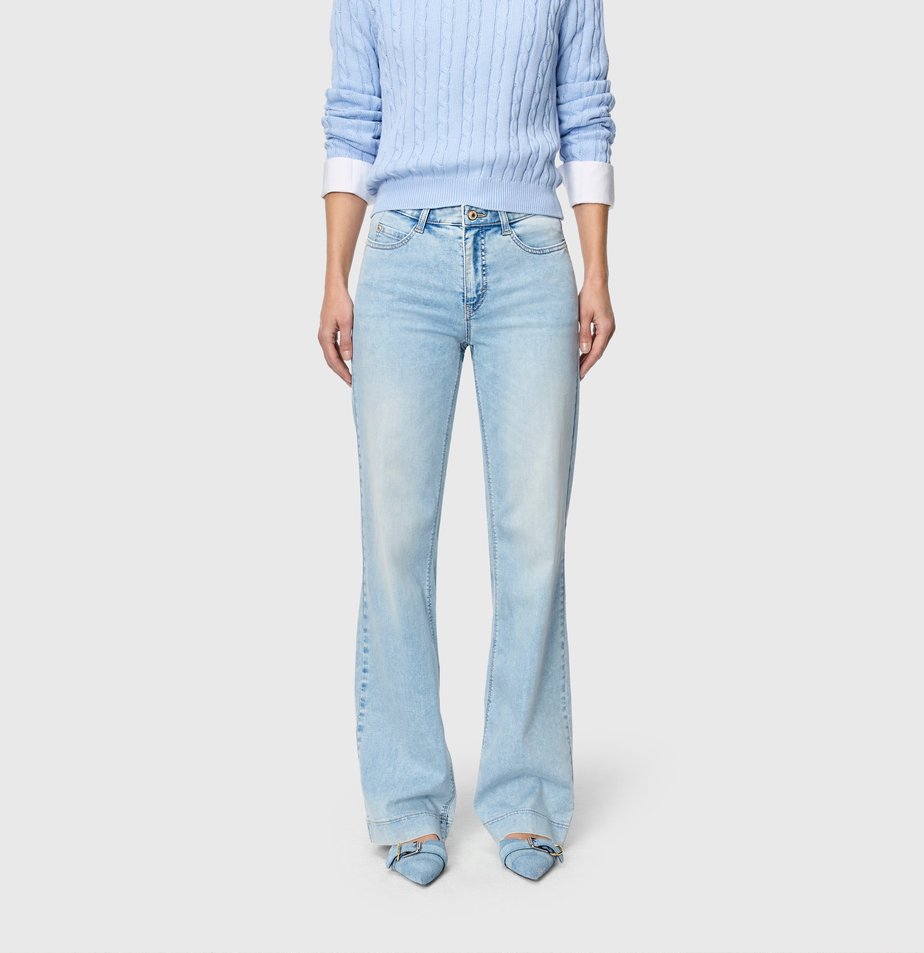 MAC JEANS - DREAM WIDE, DREAM Wonder light Denim