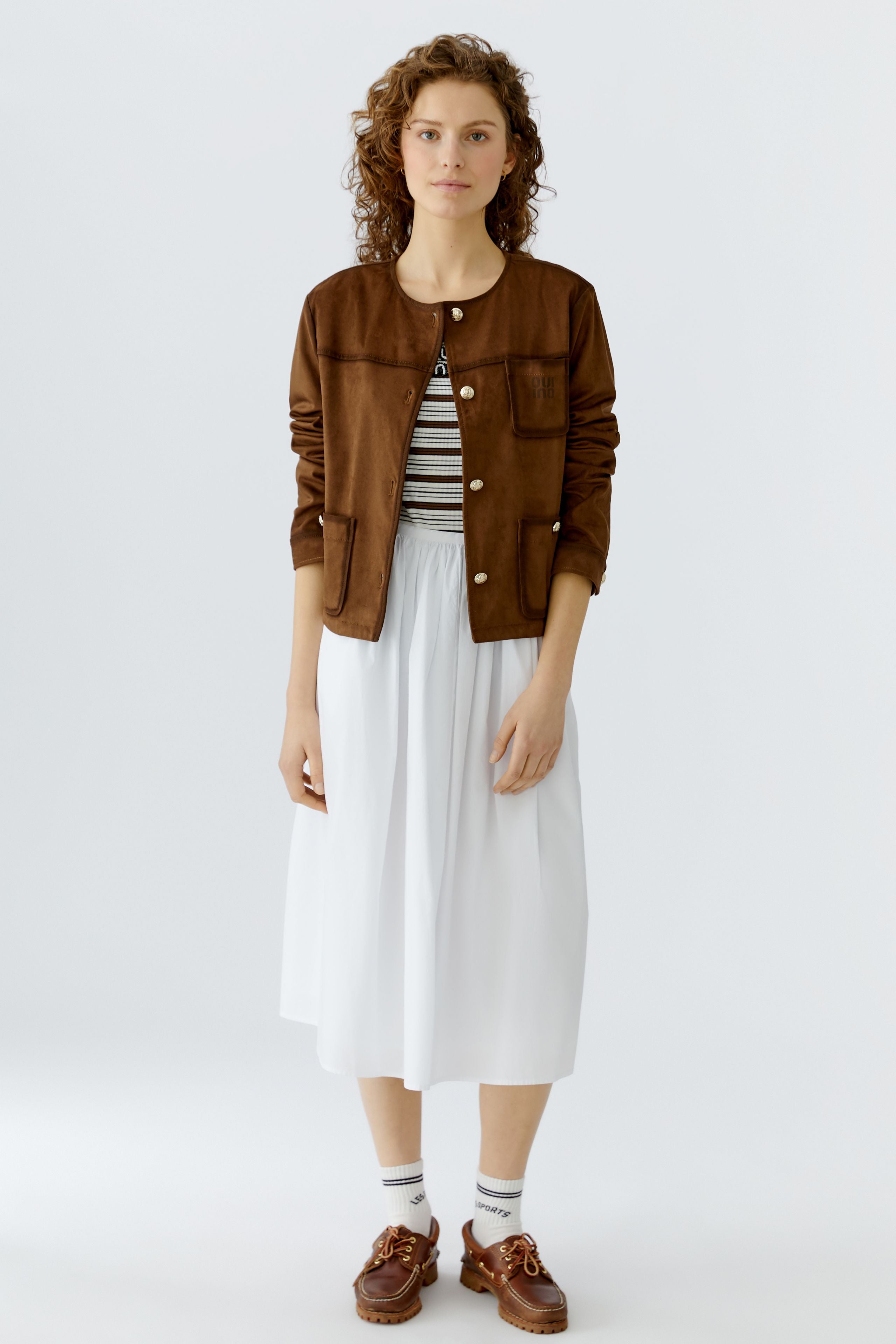 OUI Velourslederoptik Jacke