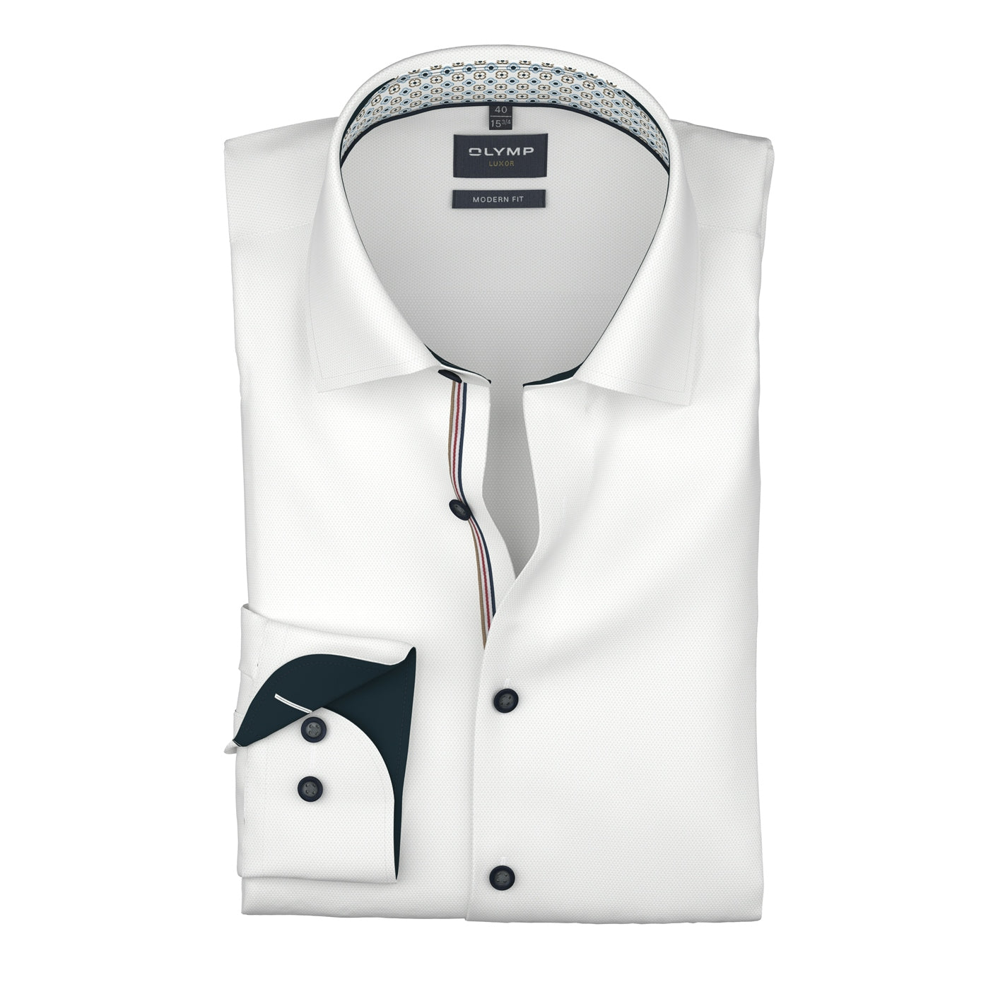 Olymp Businesshemd Luxor in Modern Fit weiss