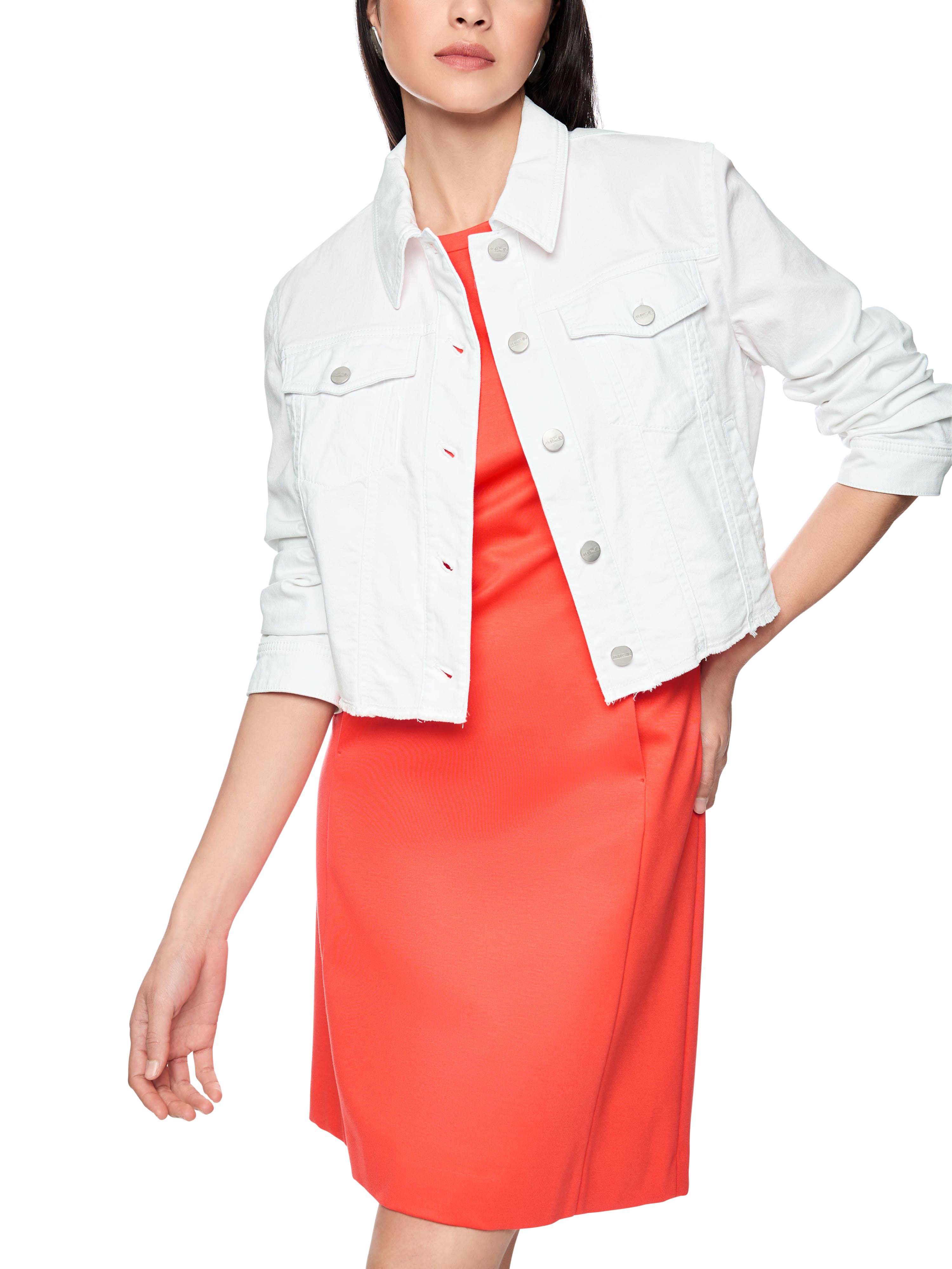 Marc Cain Kurze Jeansjacke aus Baumwollstretch