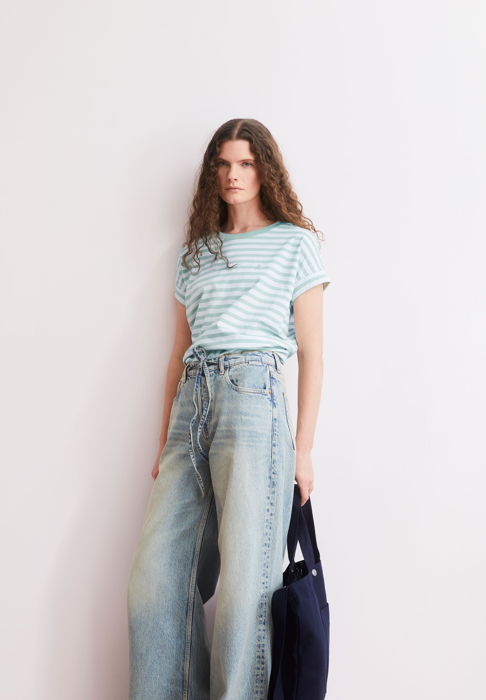 armedangels Gestreiftes T-Shirt IDAARA aus Bio-Baumwolle