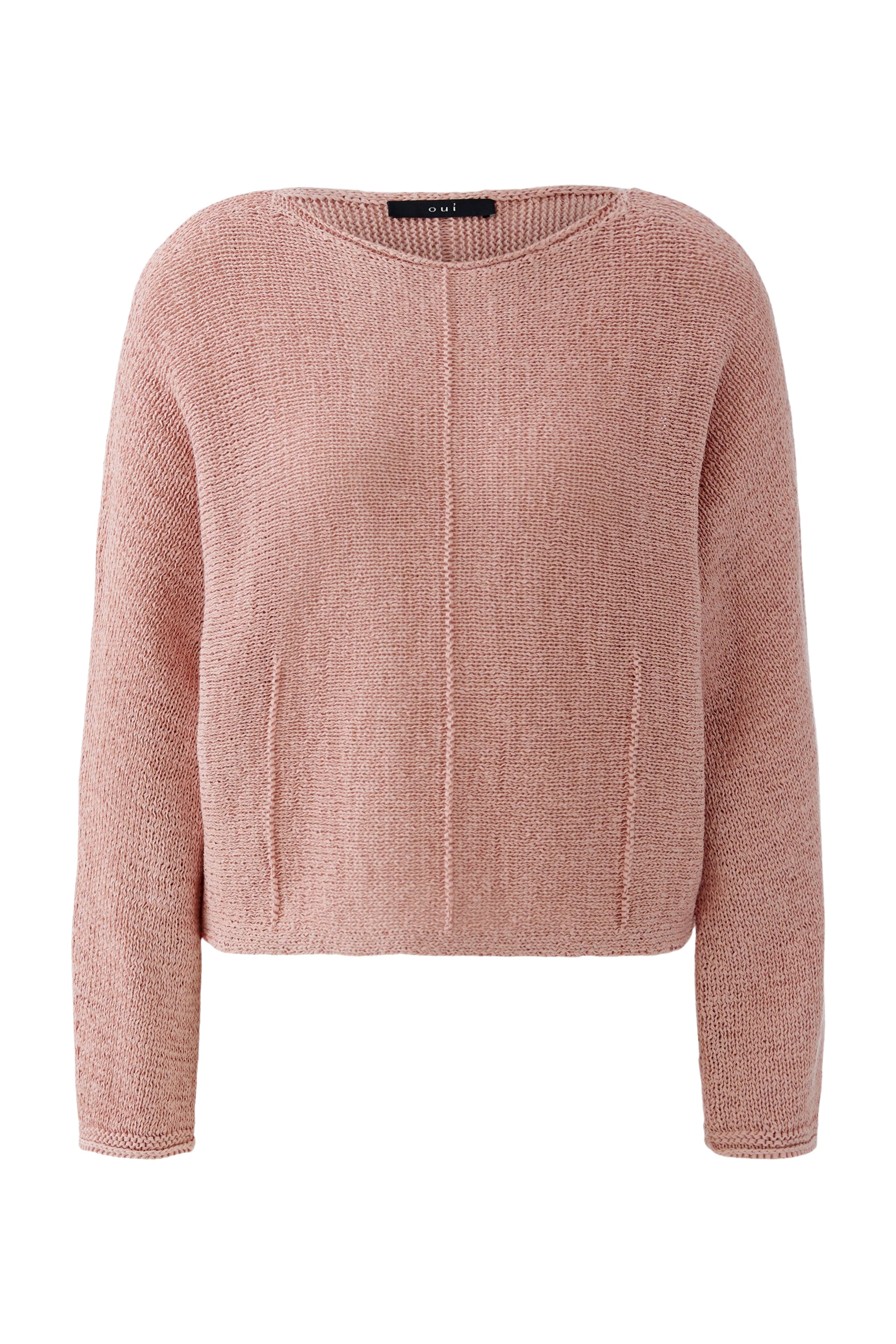 OUI Bändchengarnpullover mit eingestrickten Abnäher Details