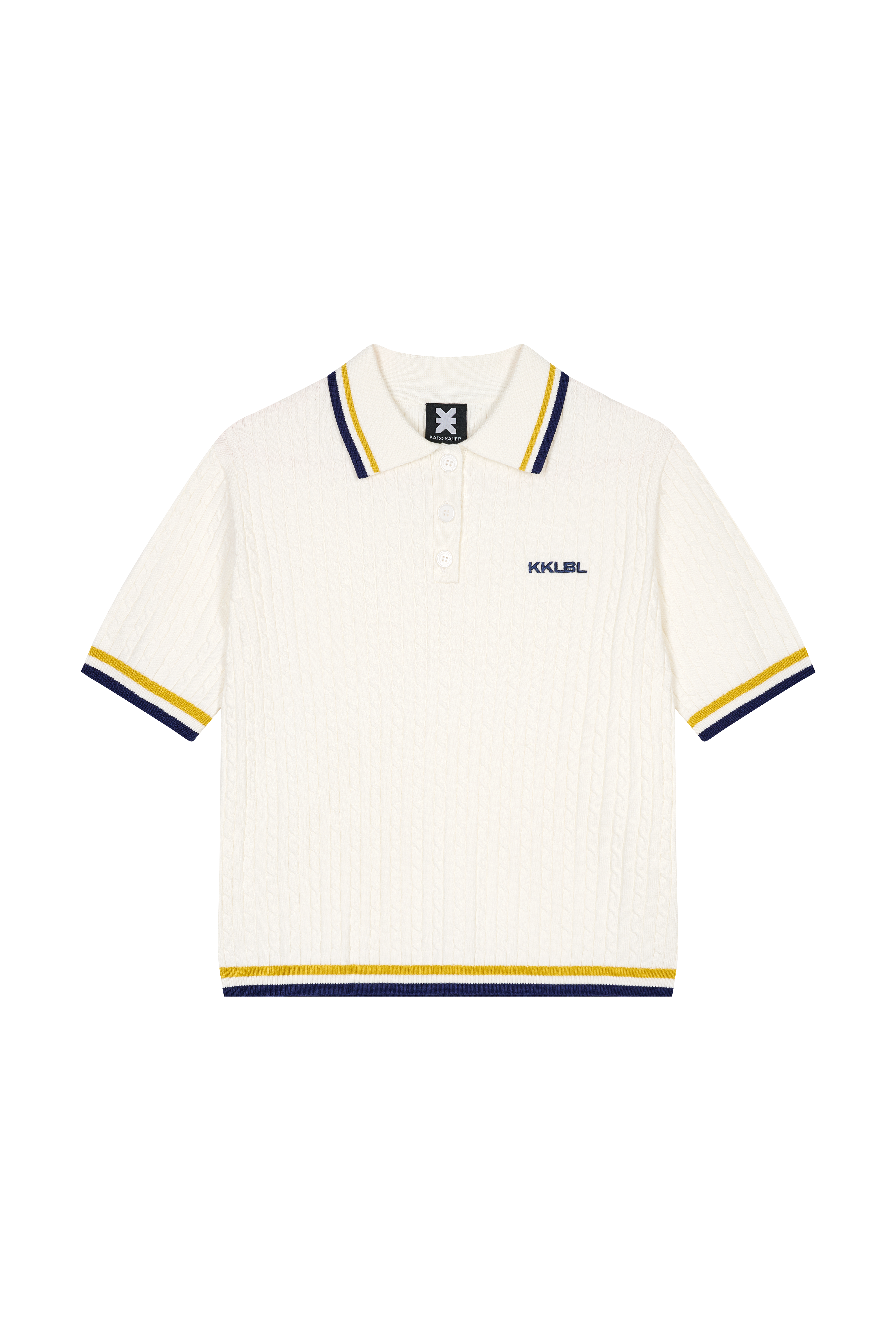 Karo Kauer Knit Poloshirt KKLBL