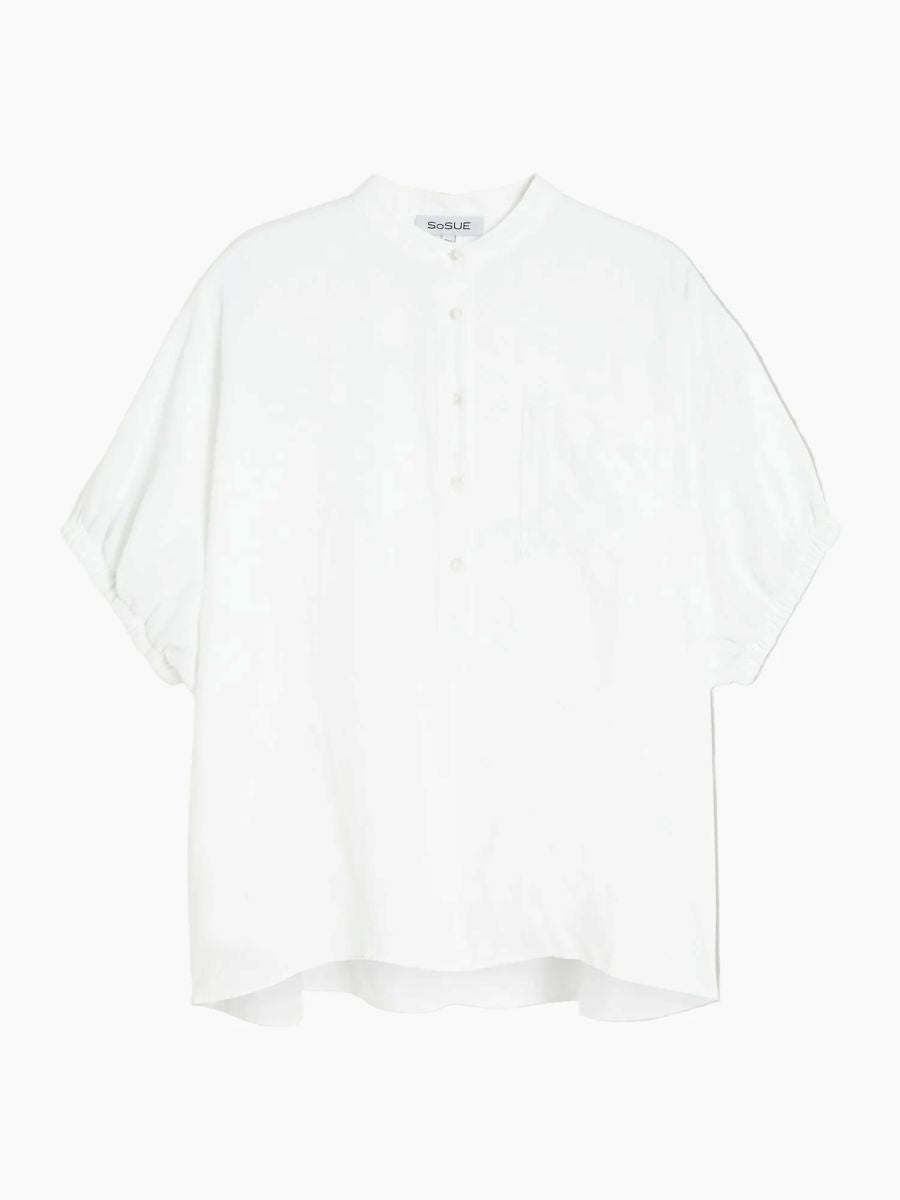 SoSue Cowboy Button Linen Bluse