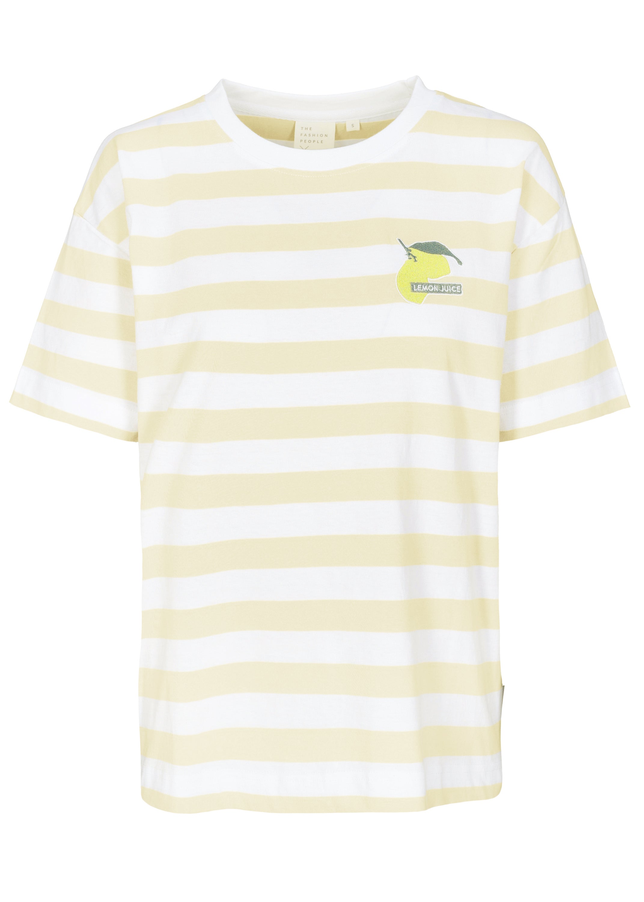 The Fashion People Striped T-Shirt `Lemon`