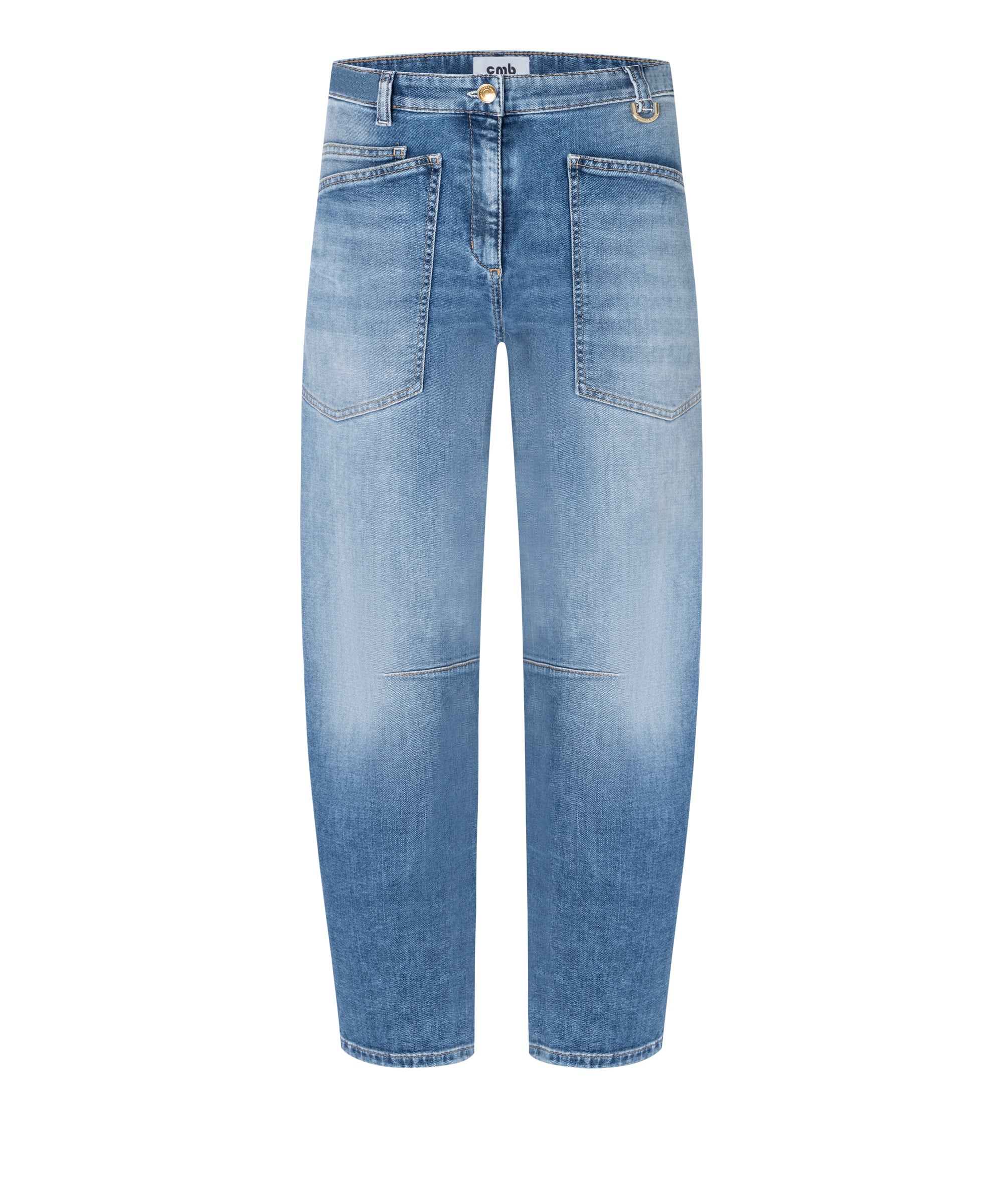 CAMBIO Jeans O-Shapped Cropped Ocean