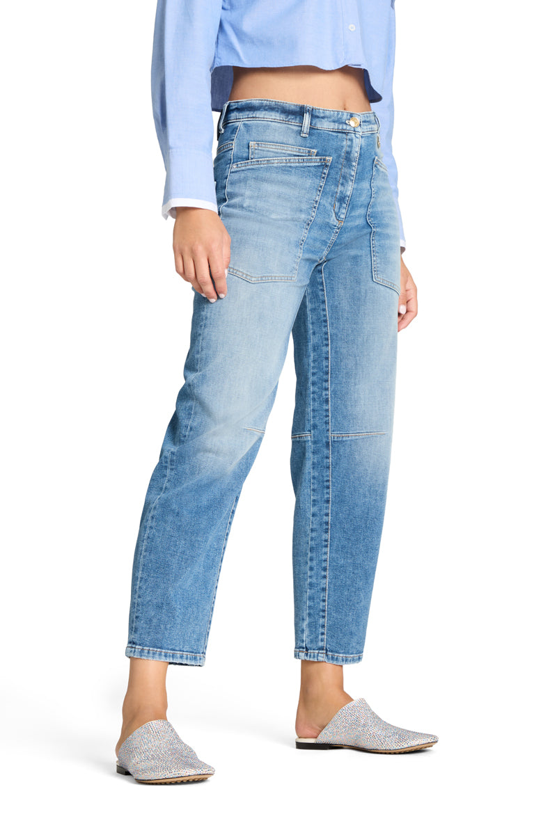 CAMBIO Jeans O-Shapped Cropped Ocean