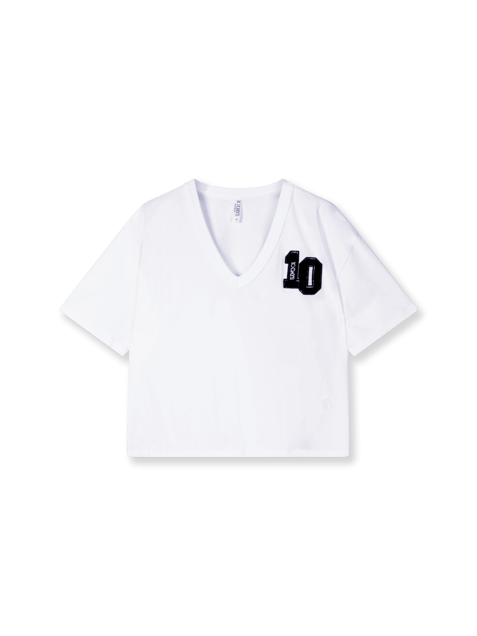 10Days Thick Cotton V-Neck Tee
