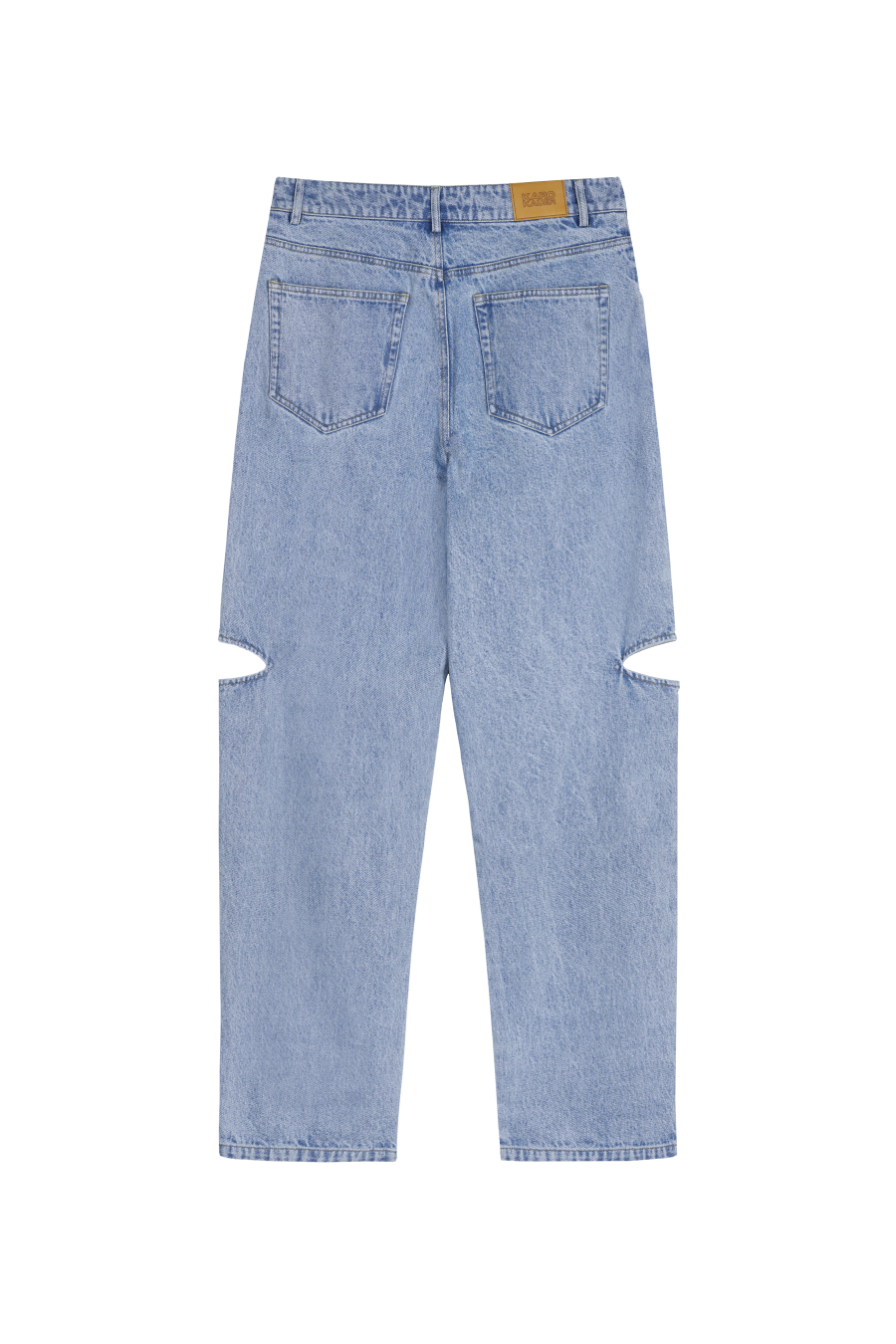 Karo Kauer Denim Pants Blue Cut Out Petite