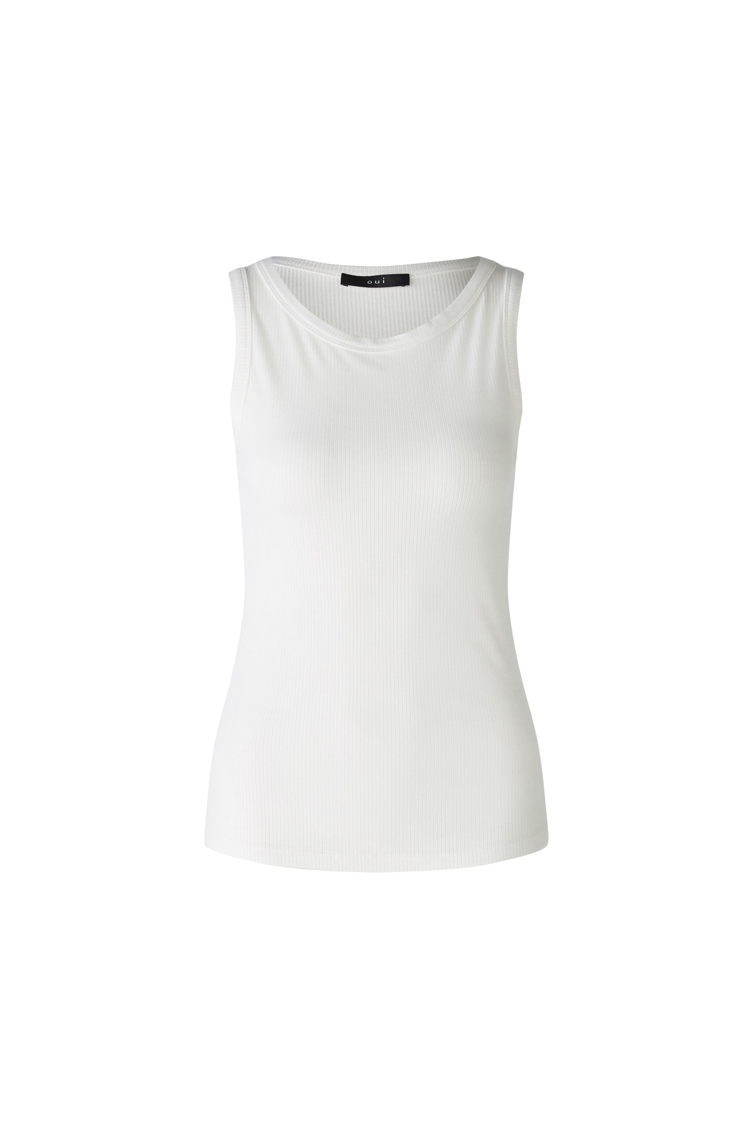 OUI FILIZ Top elastische Viskoserippe