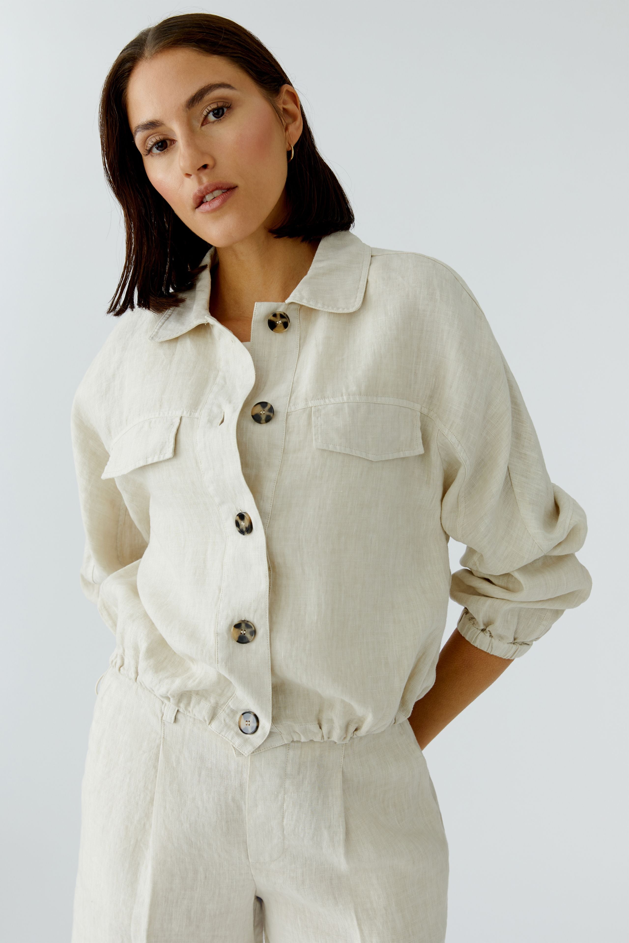 OUI Leinen Blouson