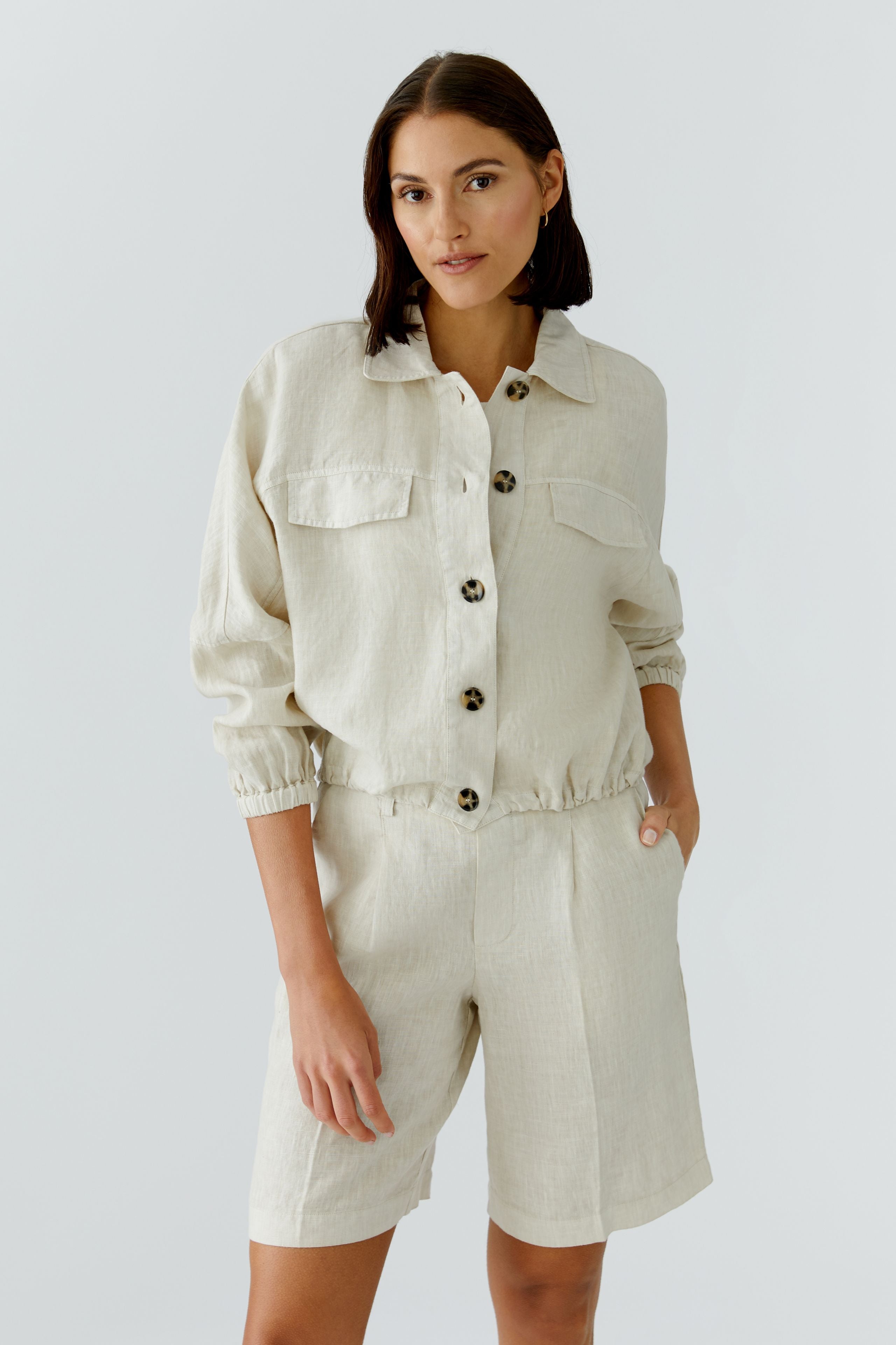 OUI Leinen Blouson