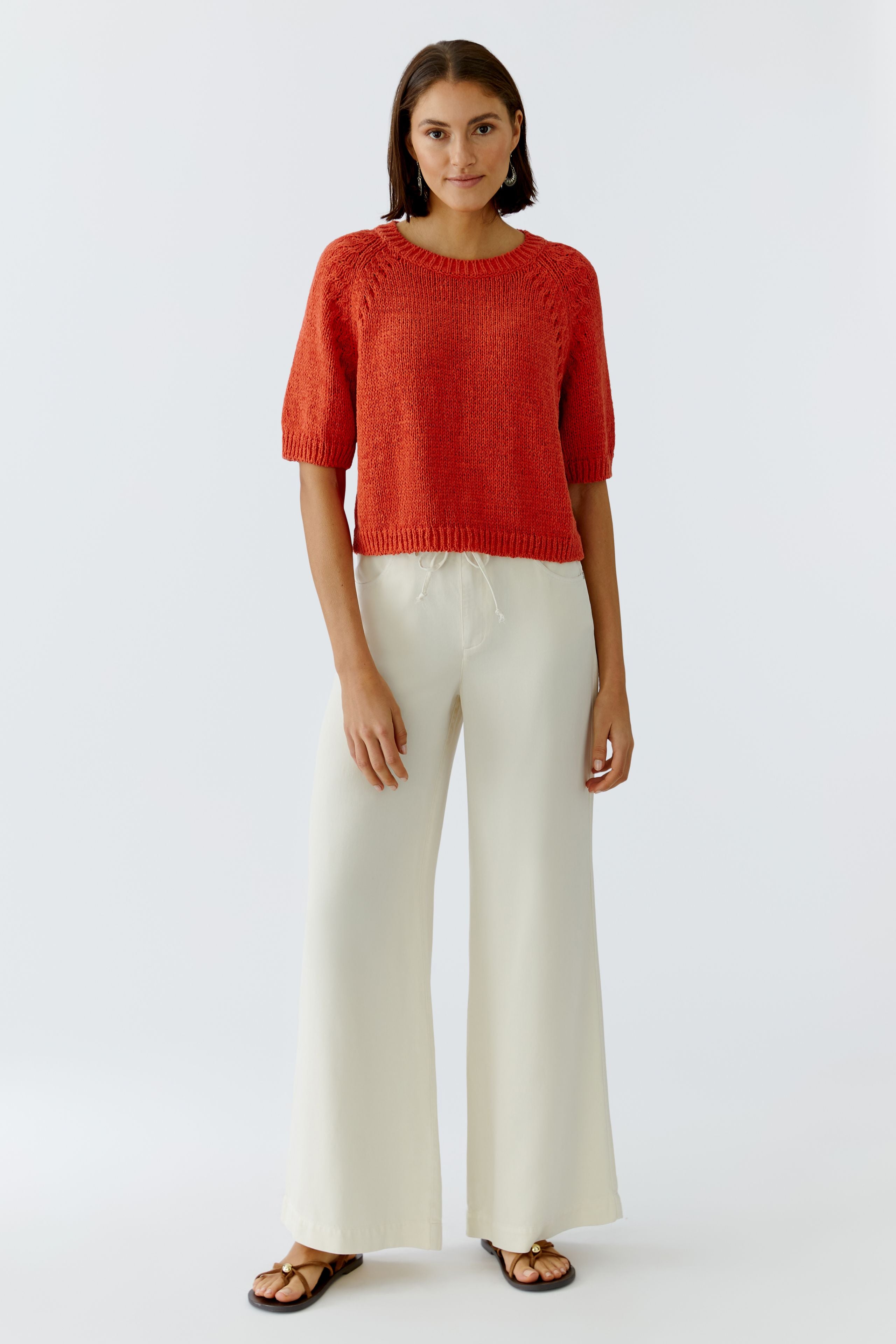 OUI Halbarm Pullover