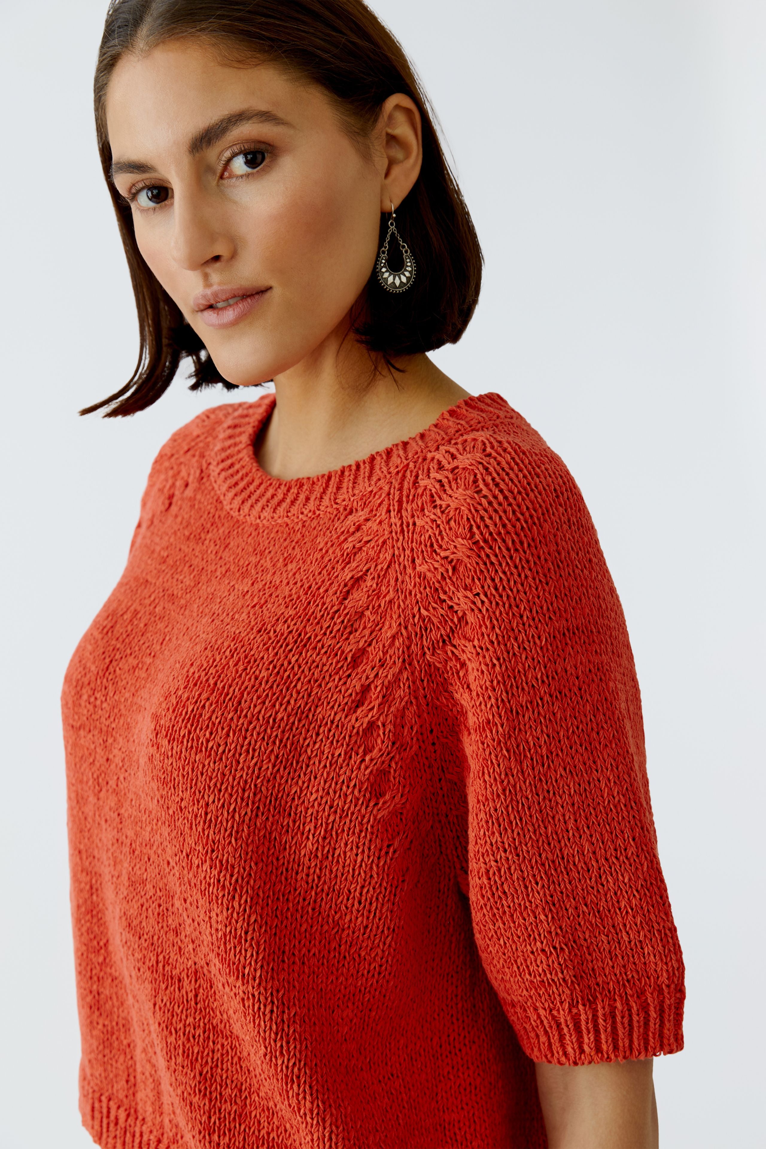 OUI Halbarm Pullover