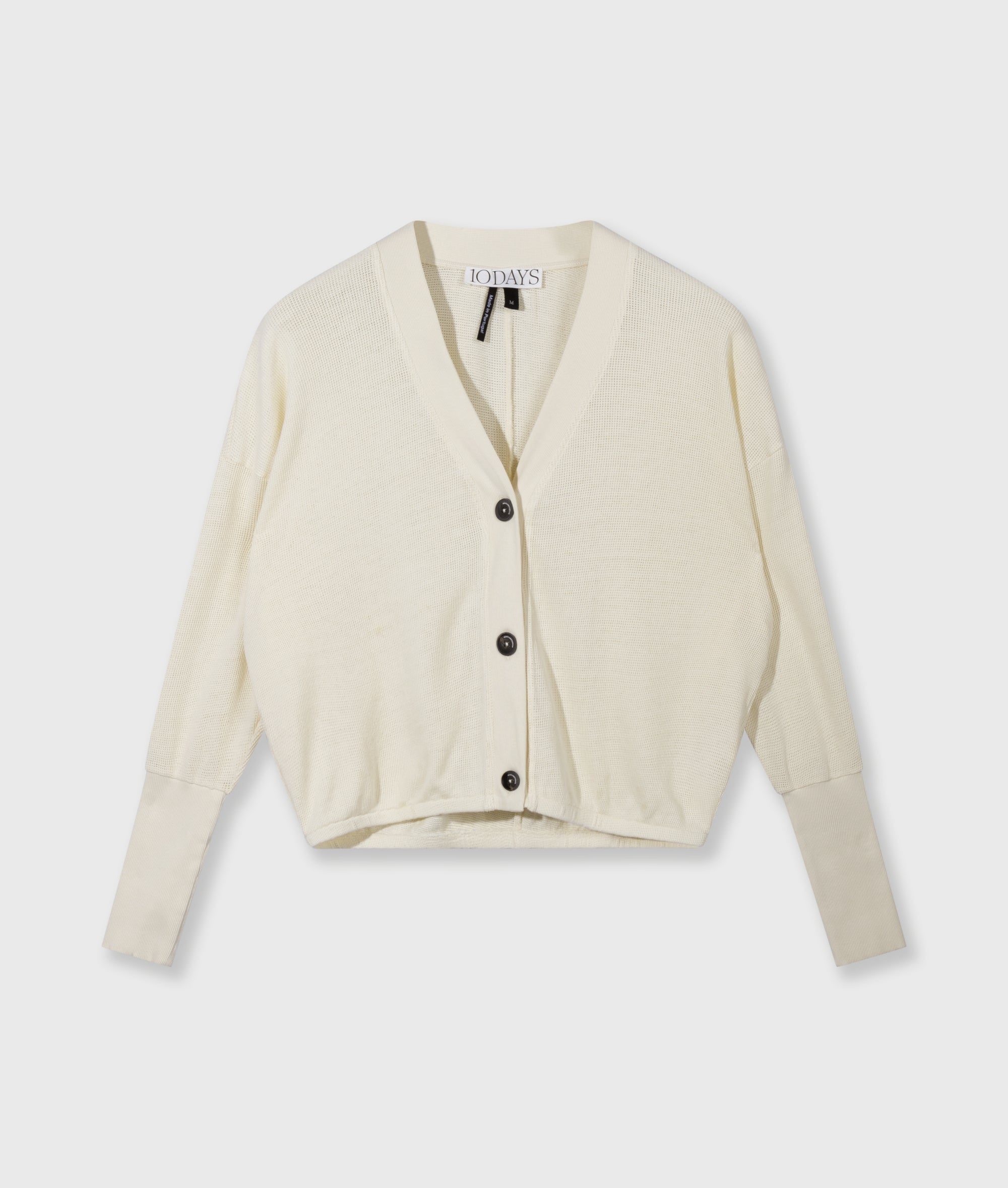 10Days v-neck cardigan mesh