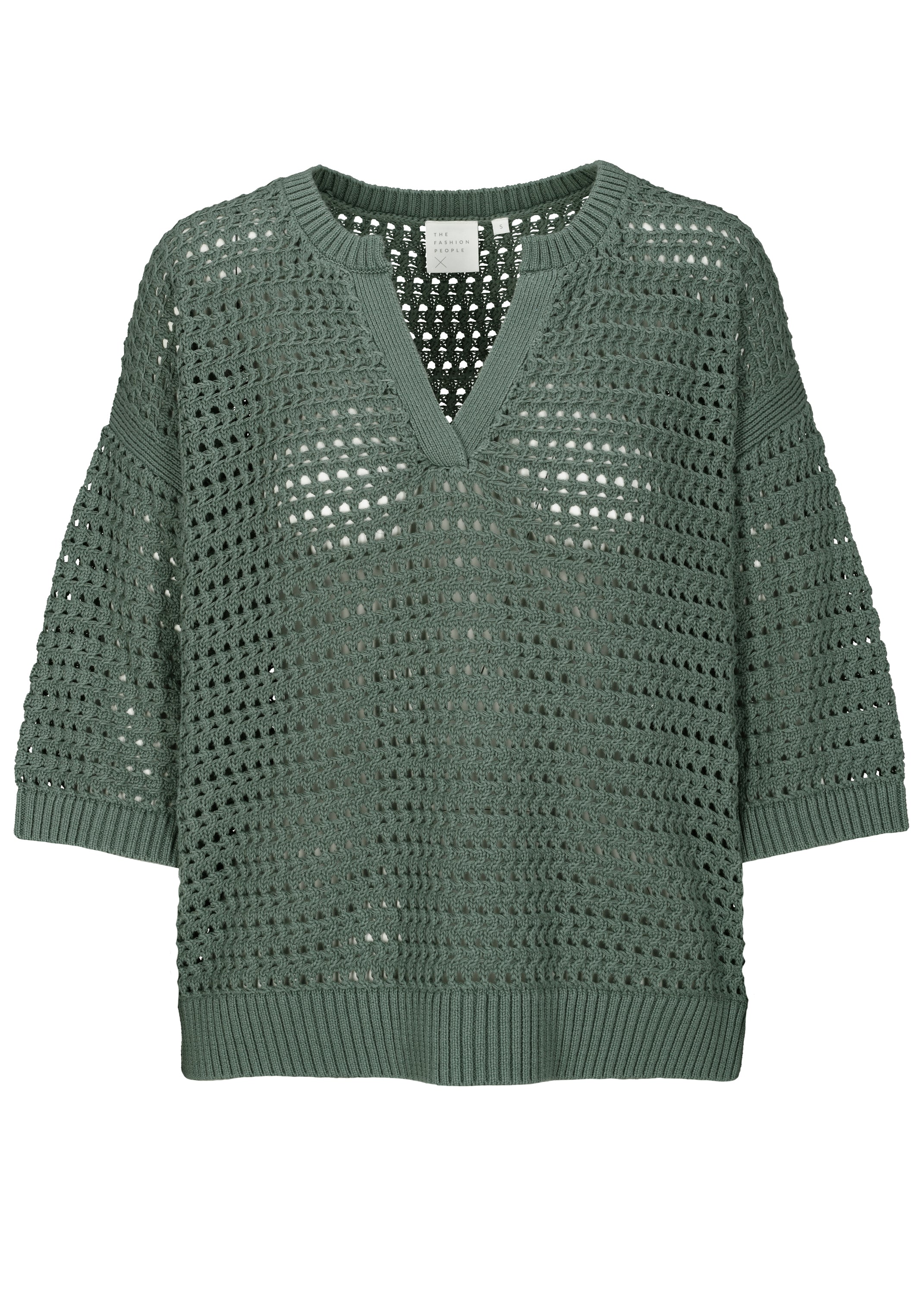 The Fashion People Ajour V-Neck knitted