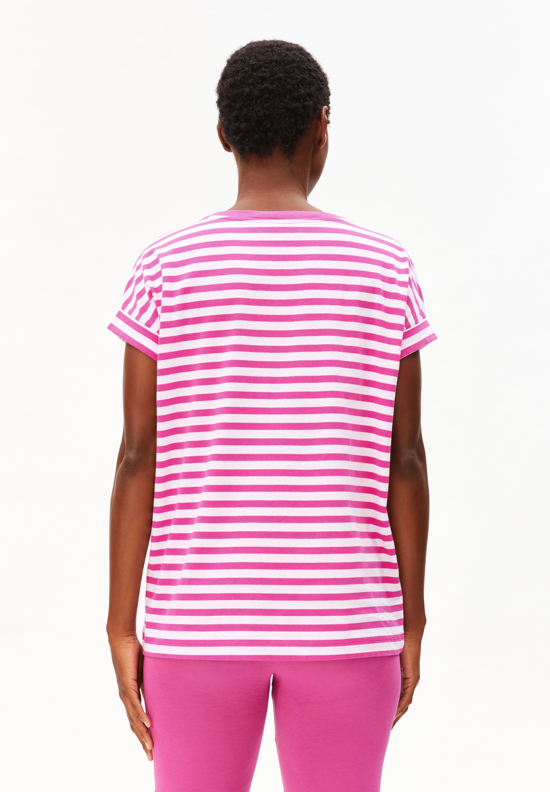 armedangels gestreiftes T-Shirt IDAARA aus Bio-Baumwolle