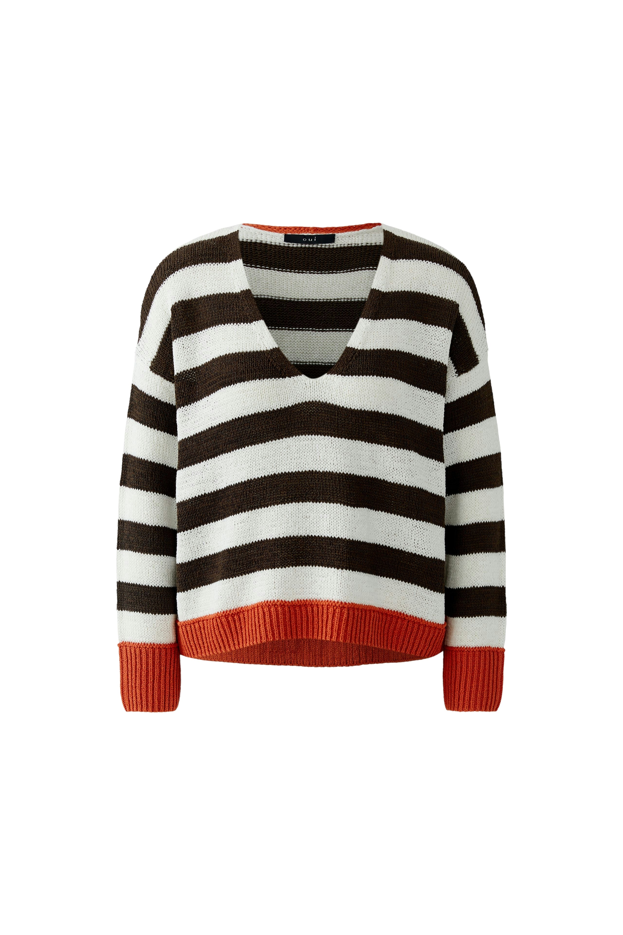 OUI gestreifter Pullover