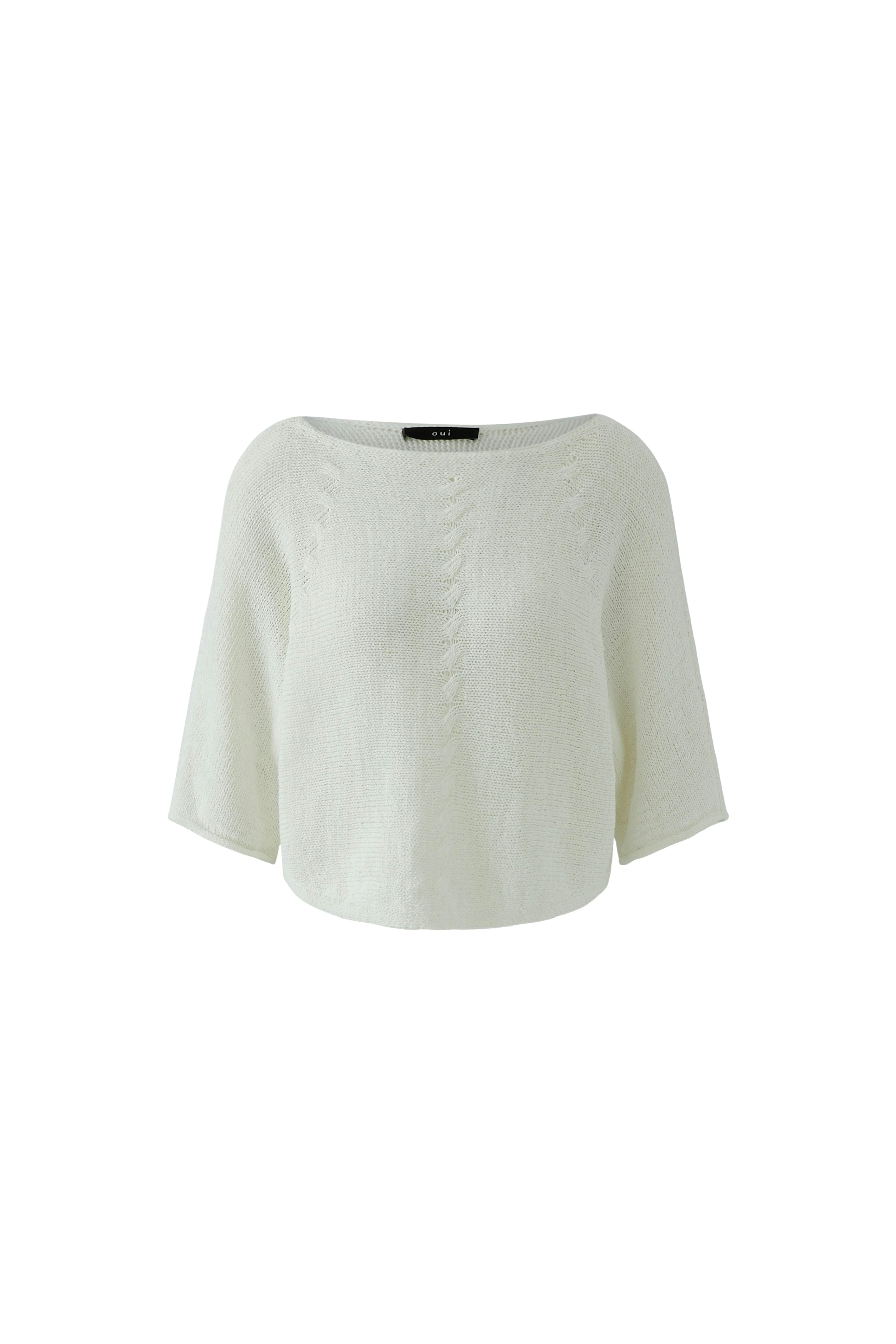 OUI Pullover mit angeschnittenem Milanoarm