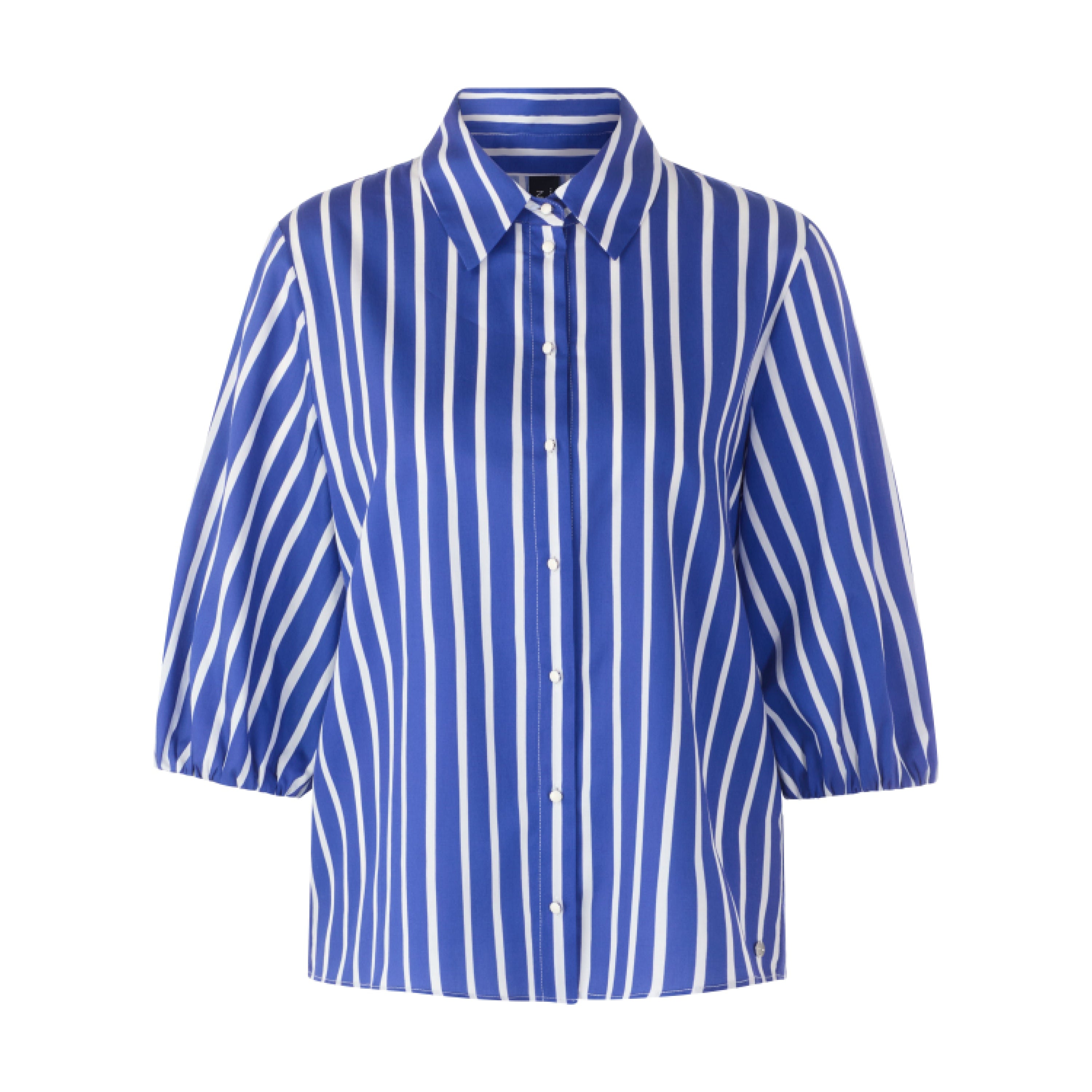 Marc Cain Gestreifte Baumwoll-Hemdbluse