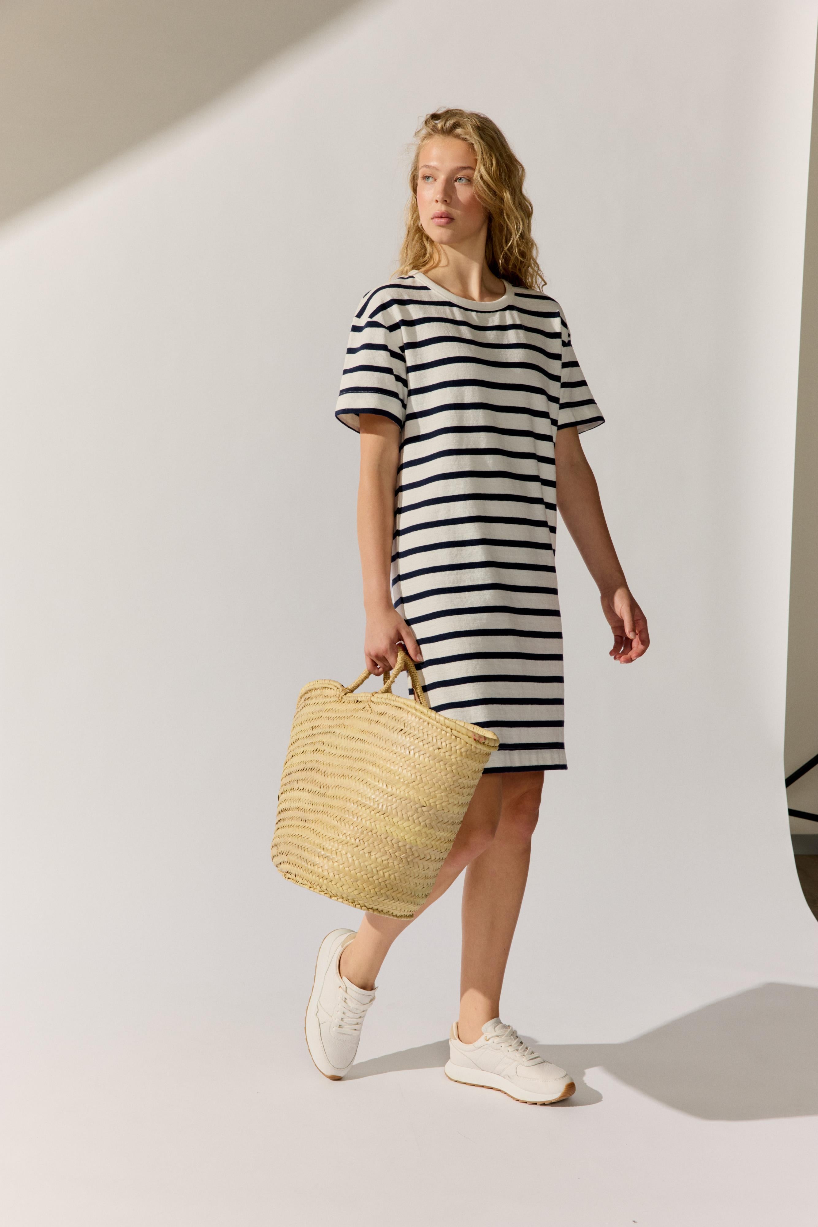 The Fashion People Structured Jersey Dress stripe