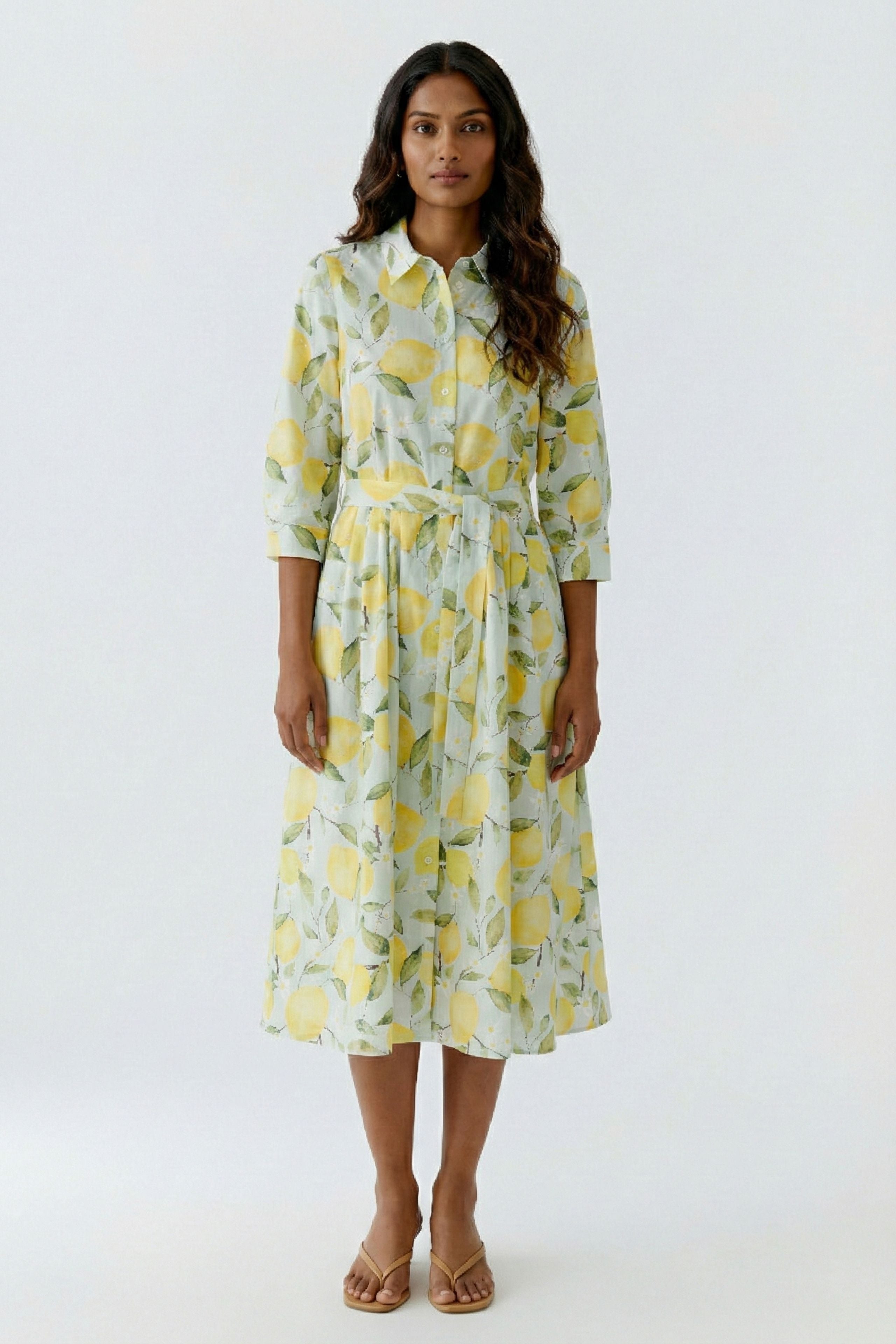 OUI Midikleid mit Gürtel
