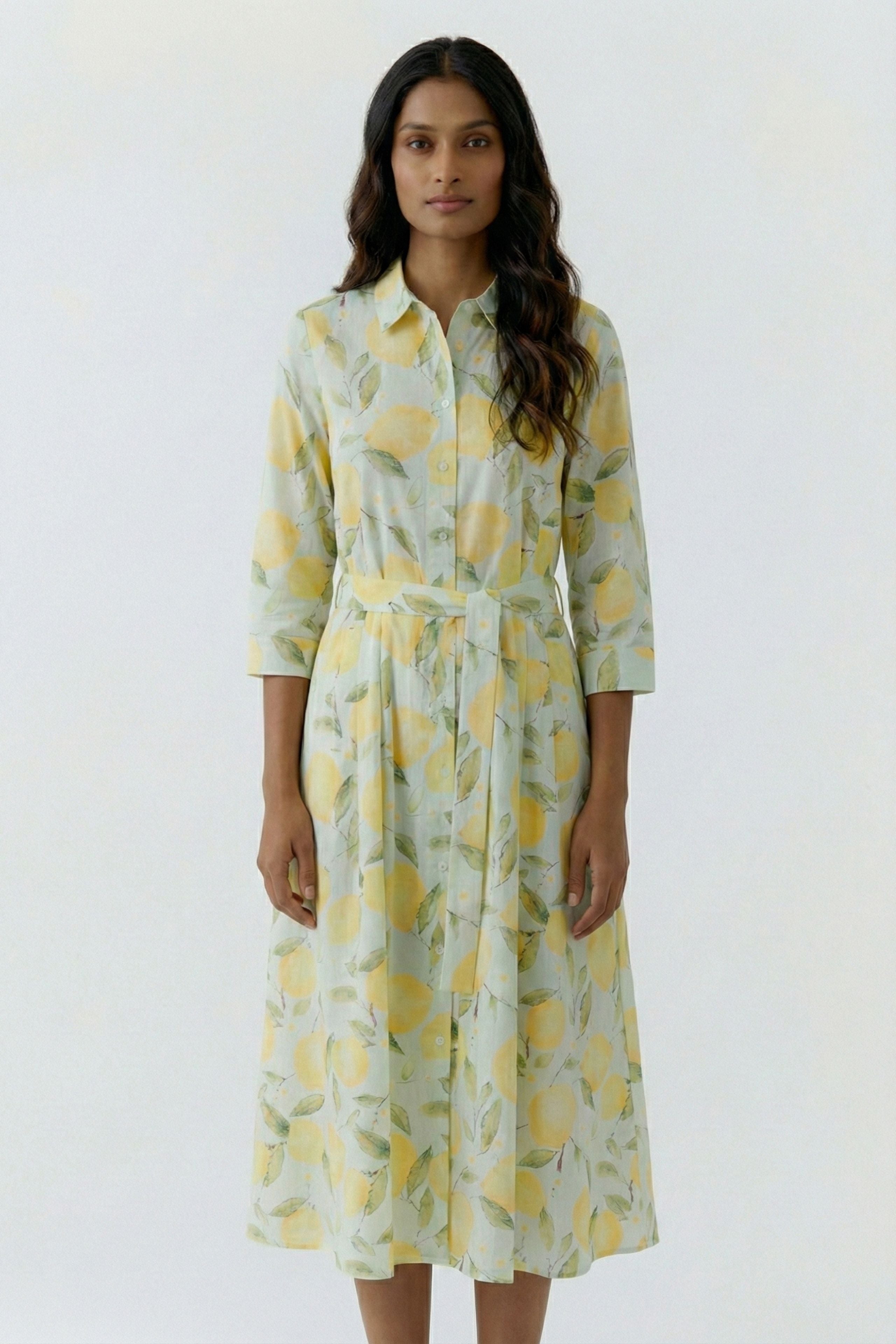 OUI Midikleid mit Gürtel