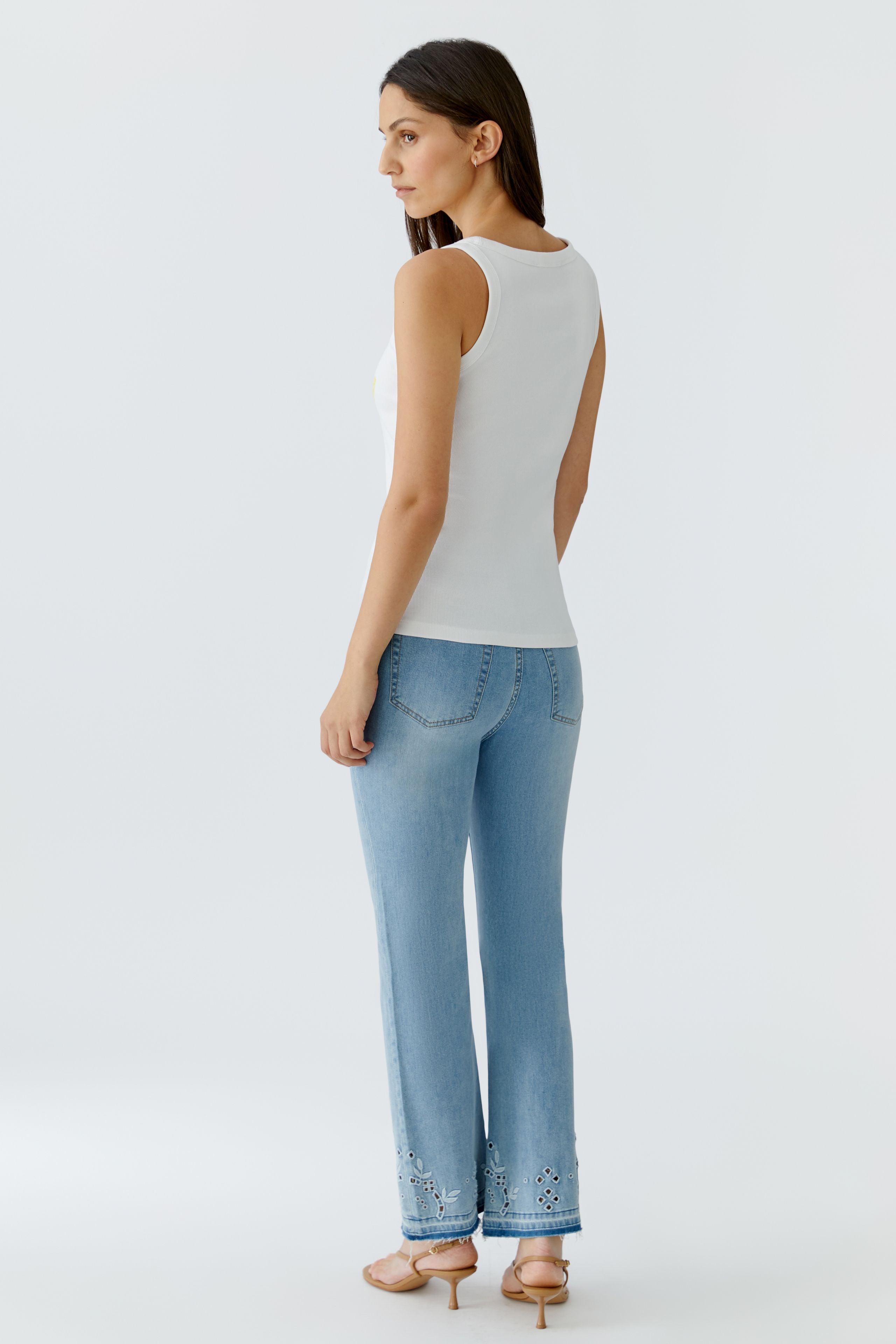 OUI Tank Top mit Lemon Spritz Druck