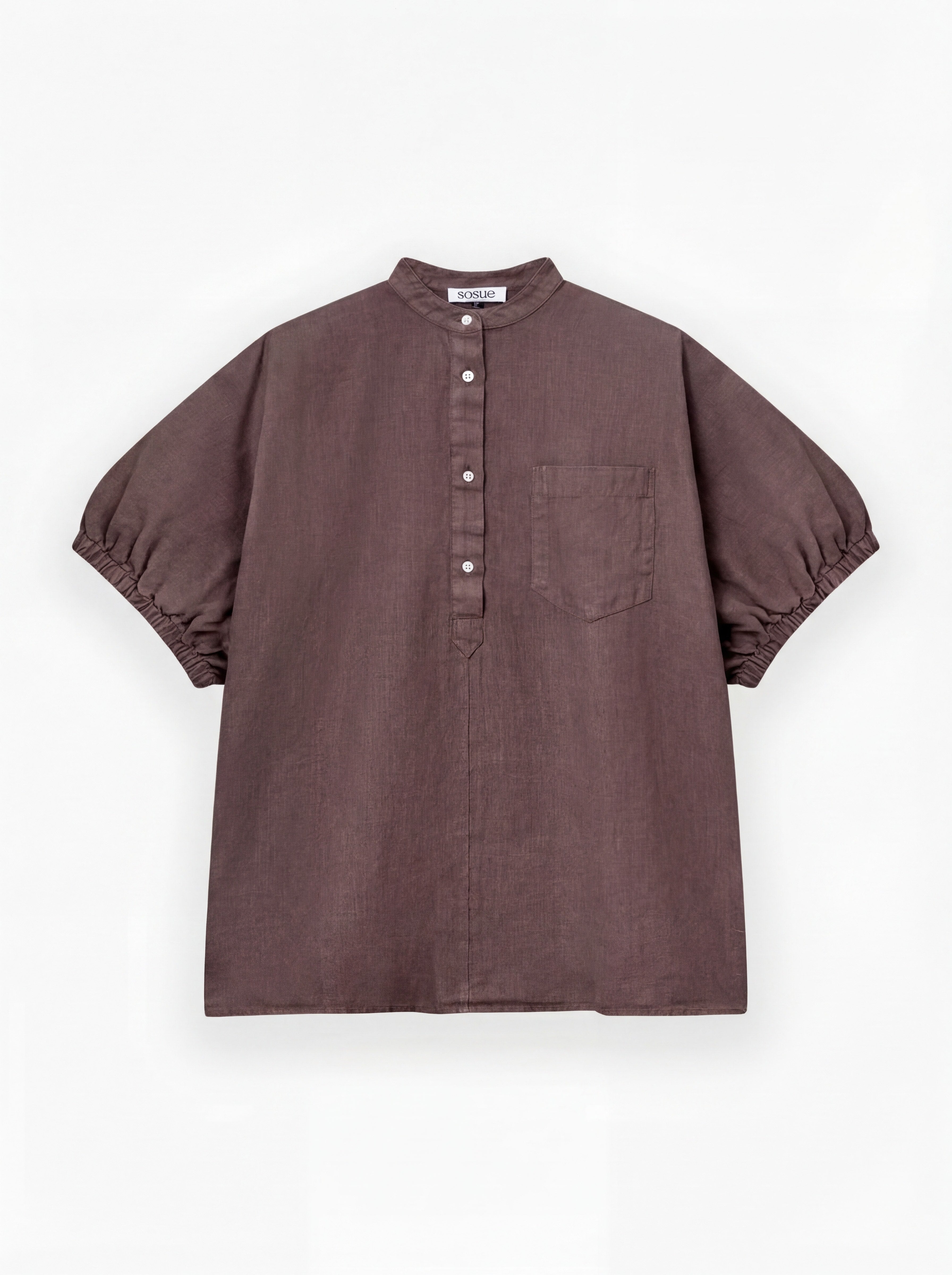 SoSue Cowboy Button Linen Bluse
