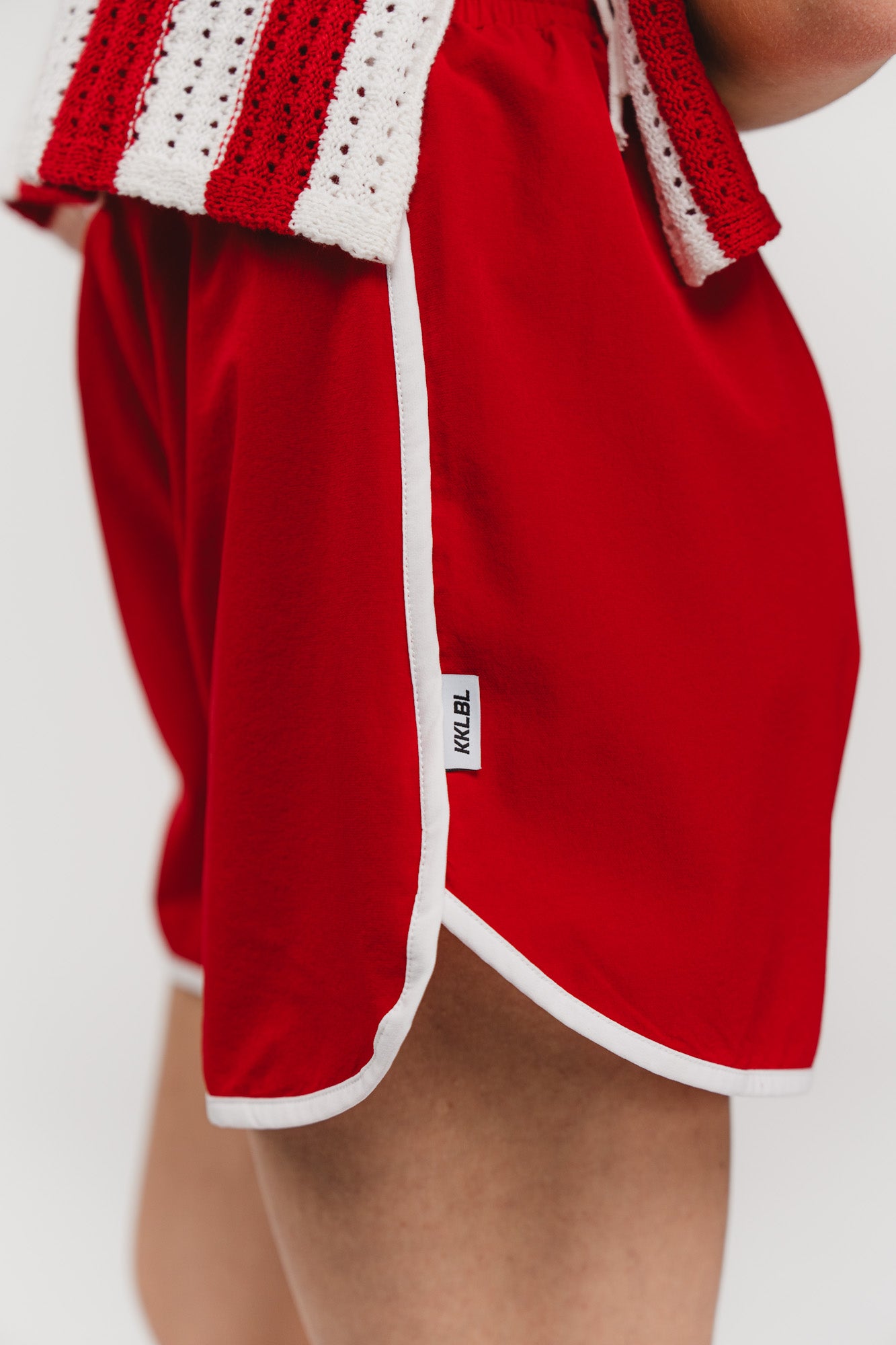 Karo Kauer Track Shorts Red