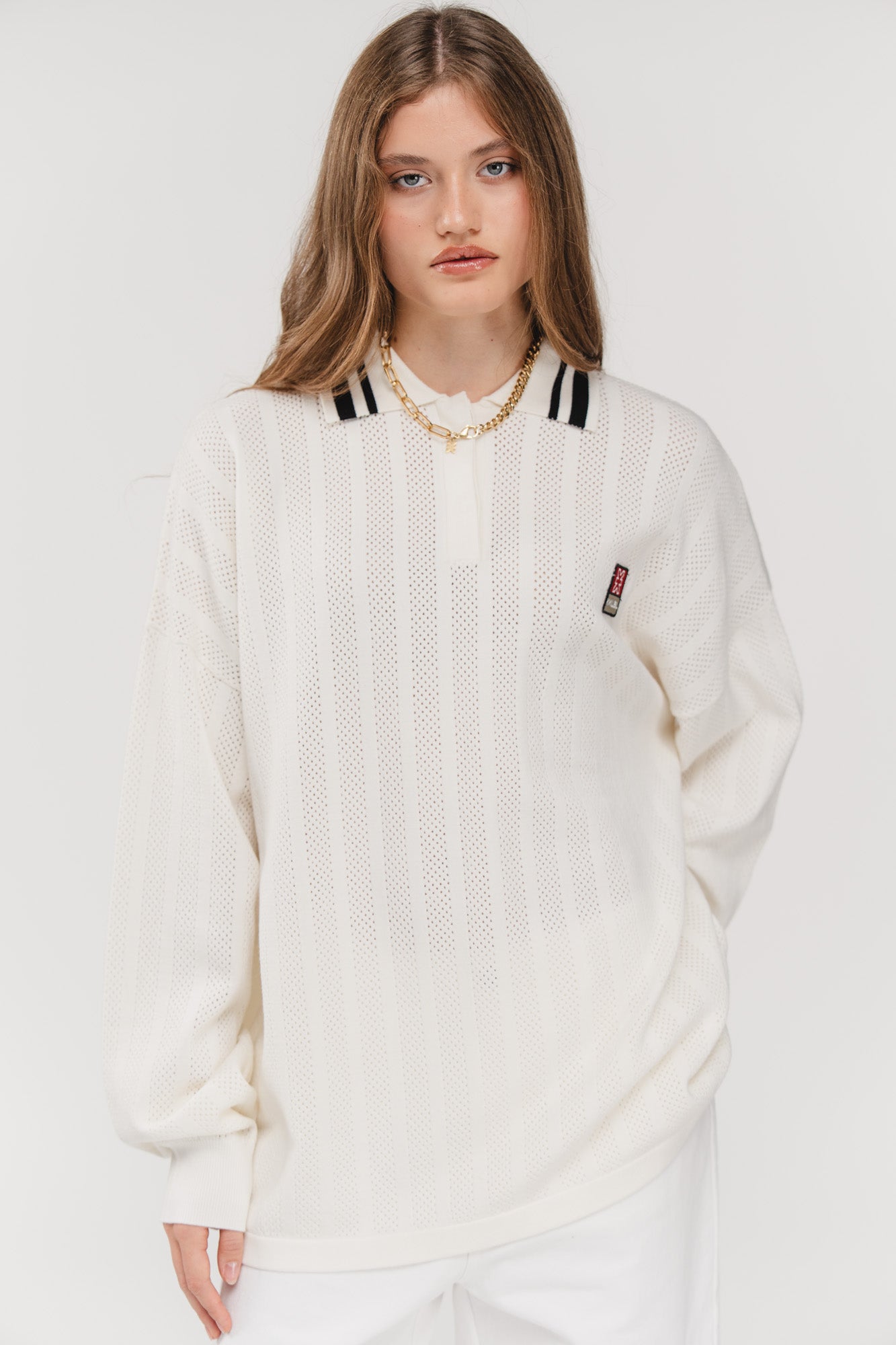 Karo Kauer Knit Poloshirt
