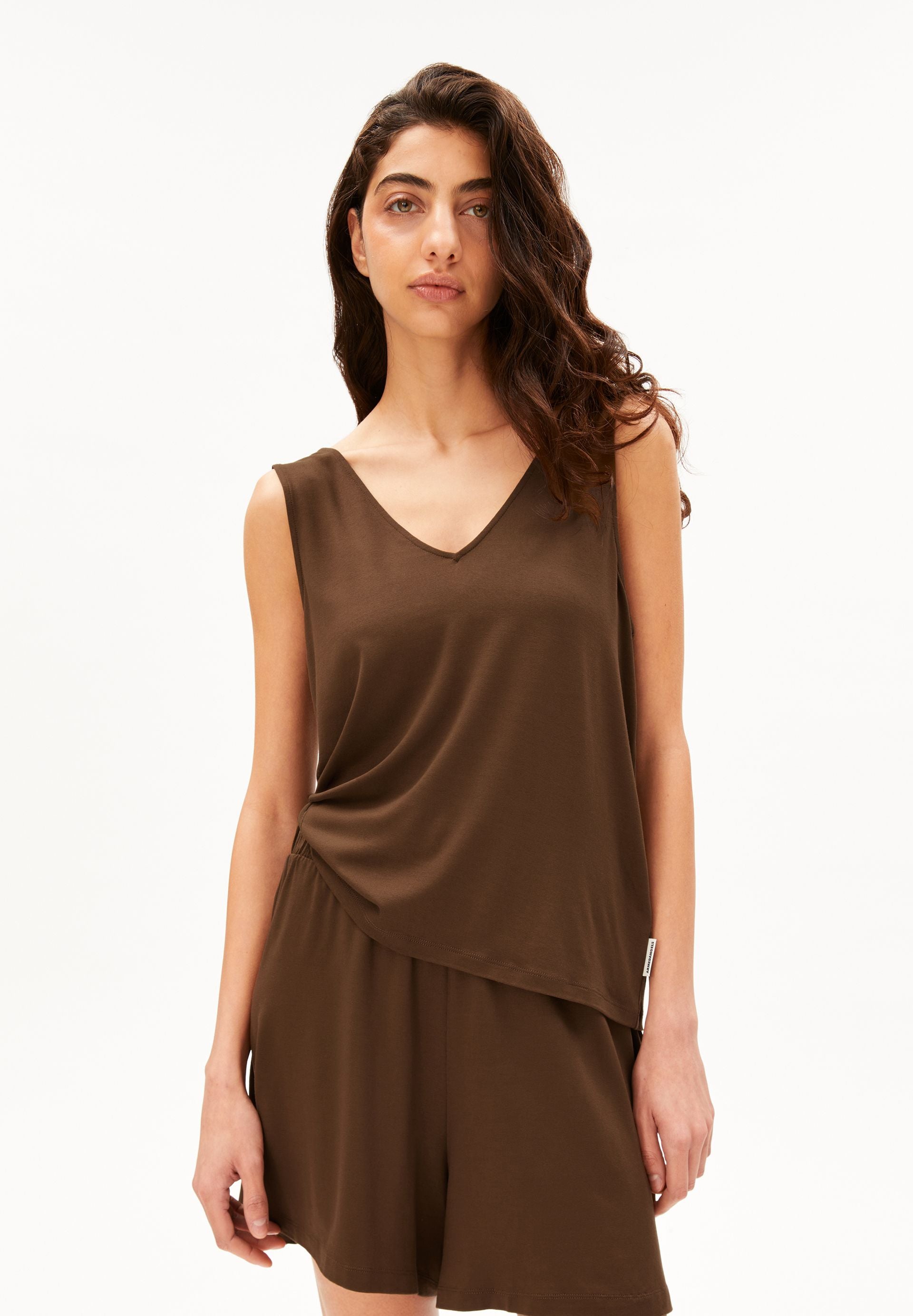 armedangels V-Ausschnitt Jersey Top