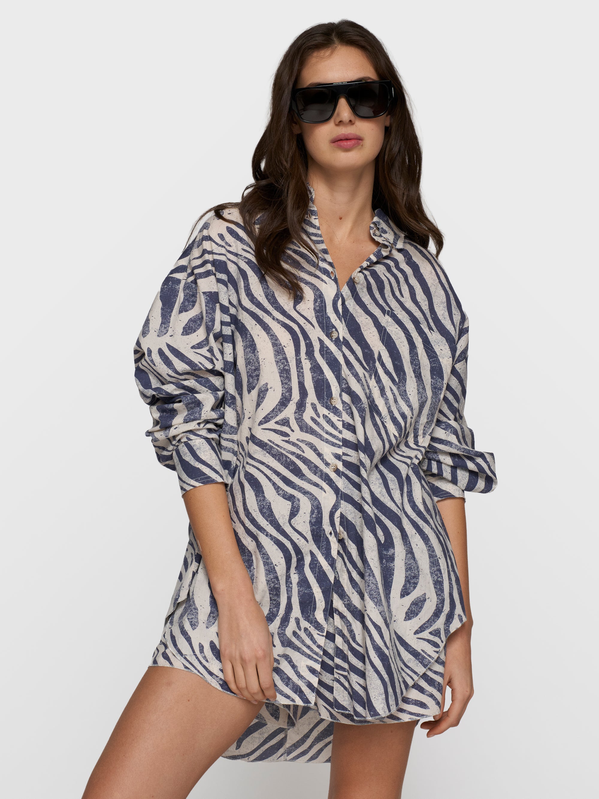 10Days Oversized Bluse zebra voile