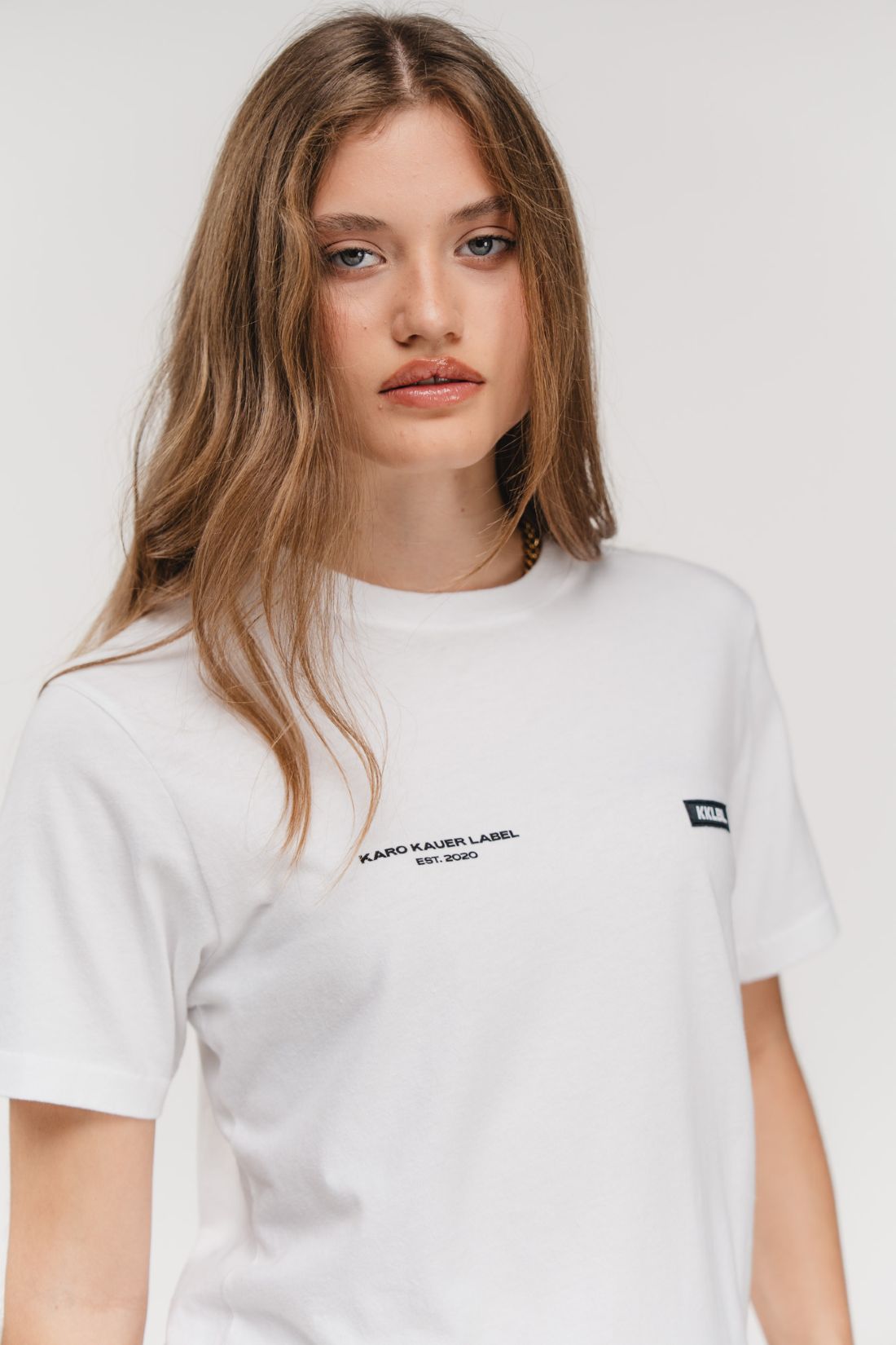 Karo Kauer T-Shirt Soft White