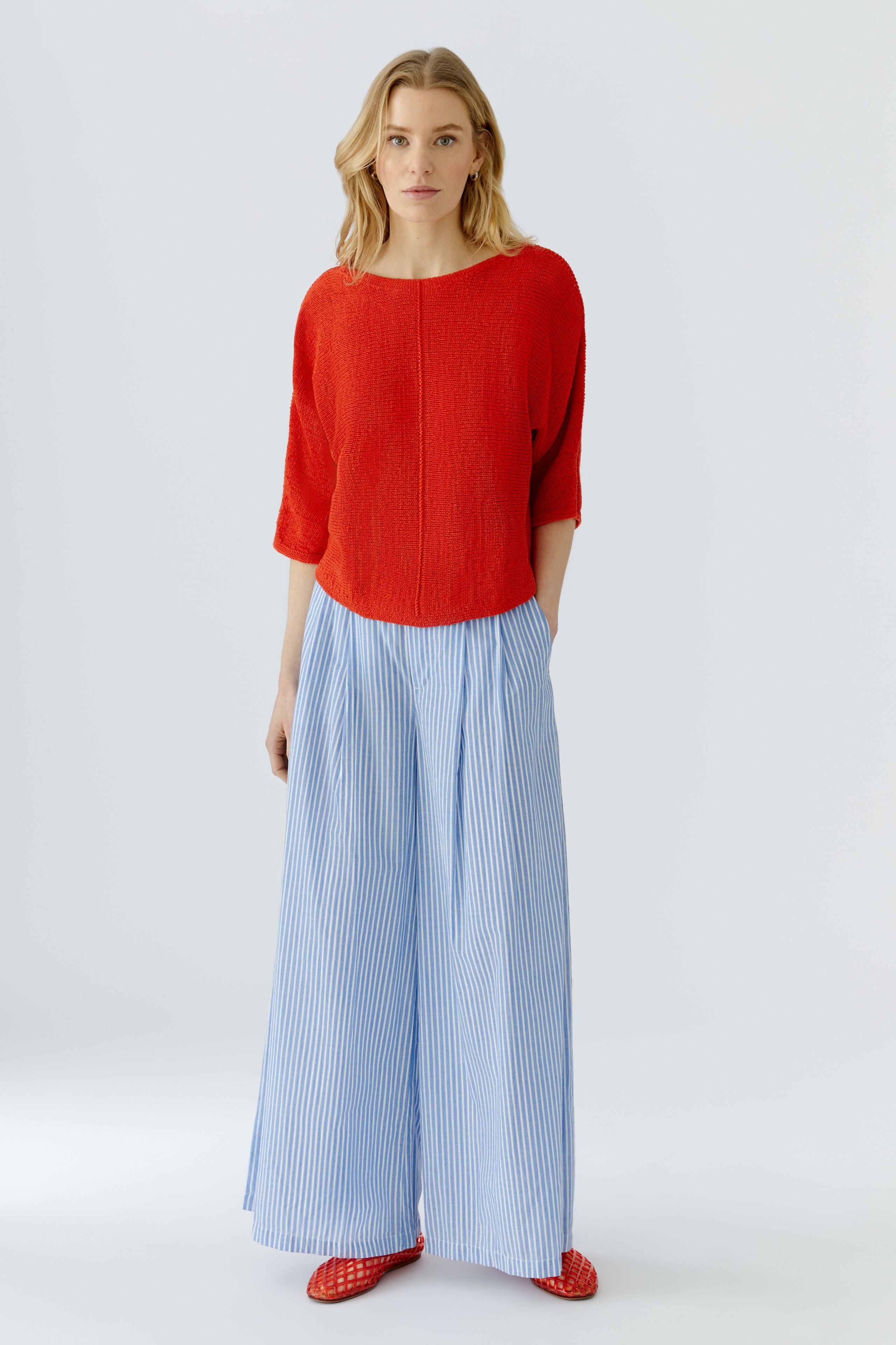 OUI Pullover aus sommerlichem Bändchengarn