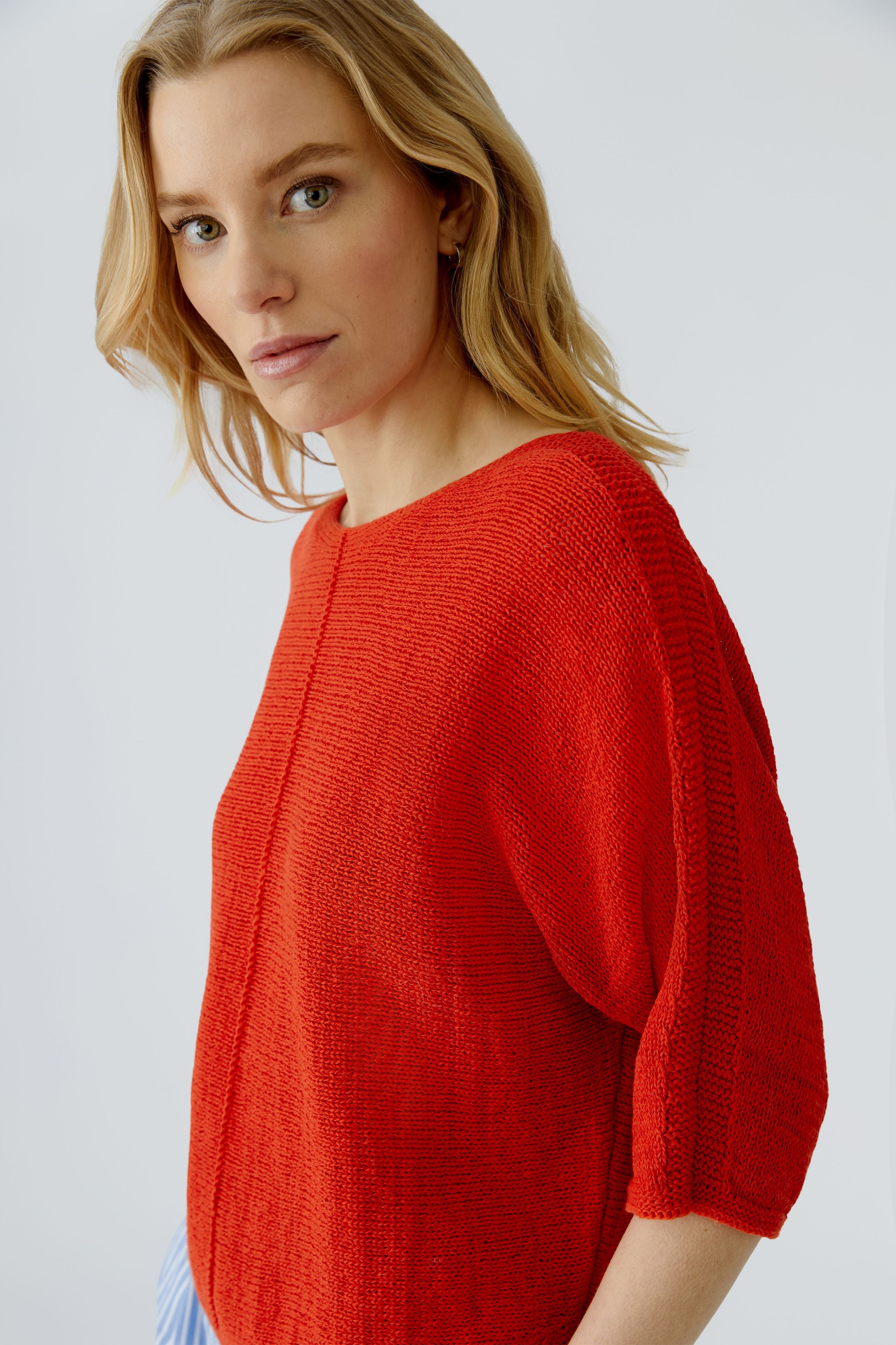 OUI Pullover aus sommerlichem Bändchengarn
