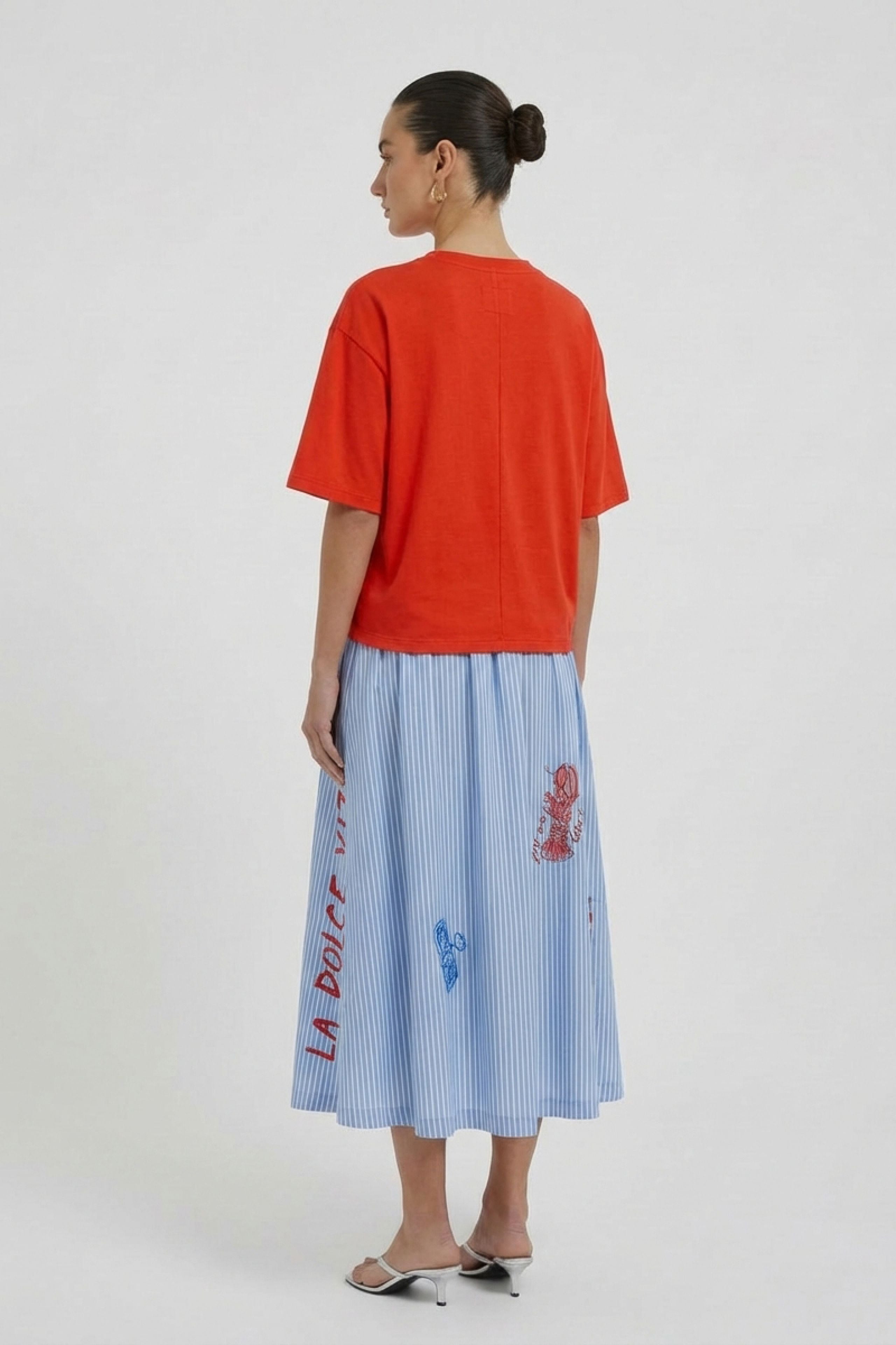 OUI T-Shirt mit Baci Druck