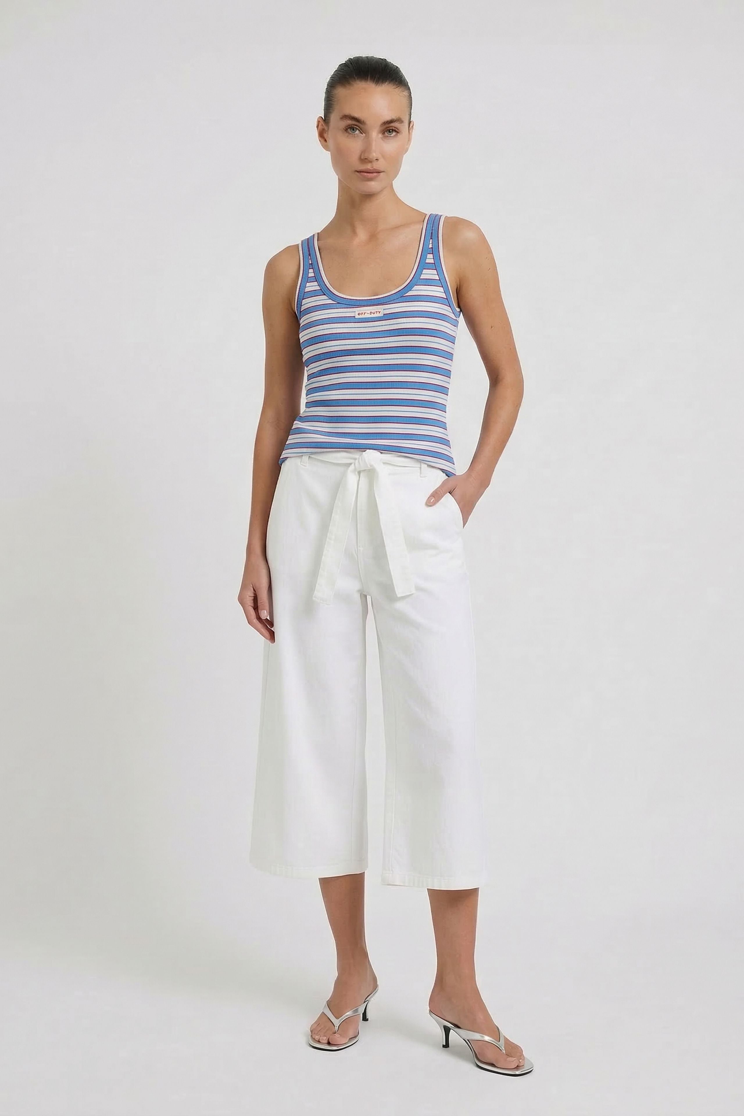 OUI Tank Top mit besticktem Patch