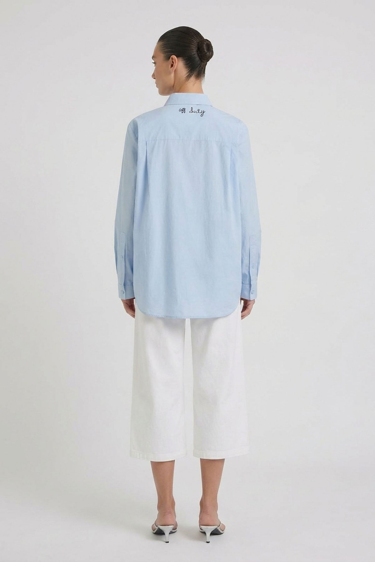OUI Oversized Longbluse mit aufwändigen Dekorationen