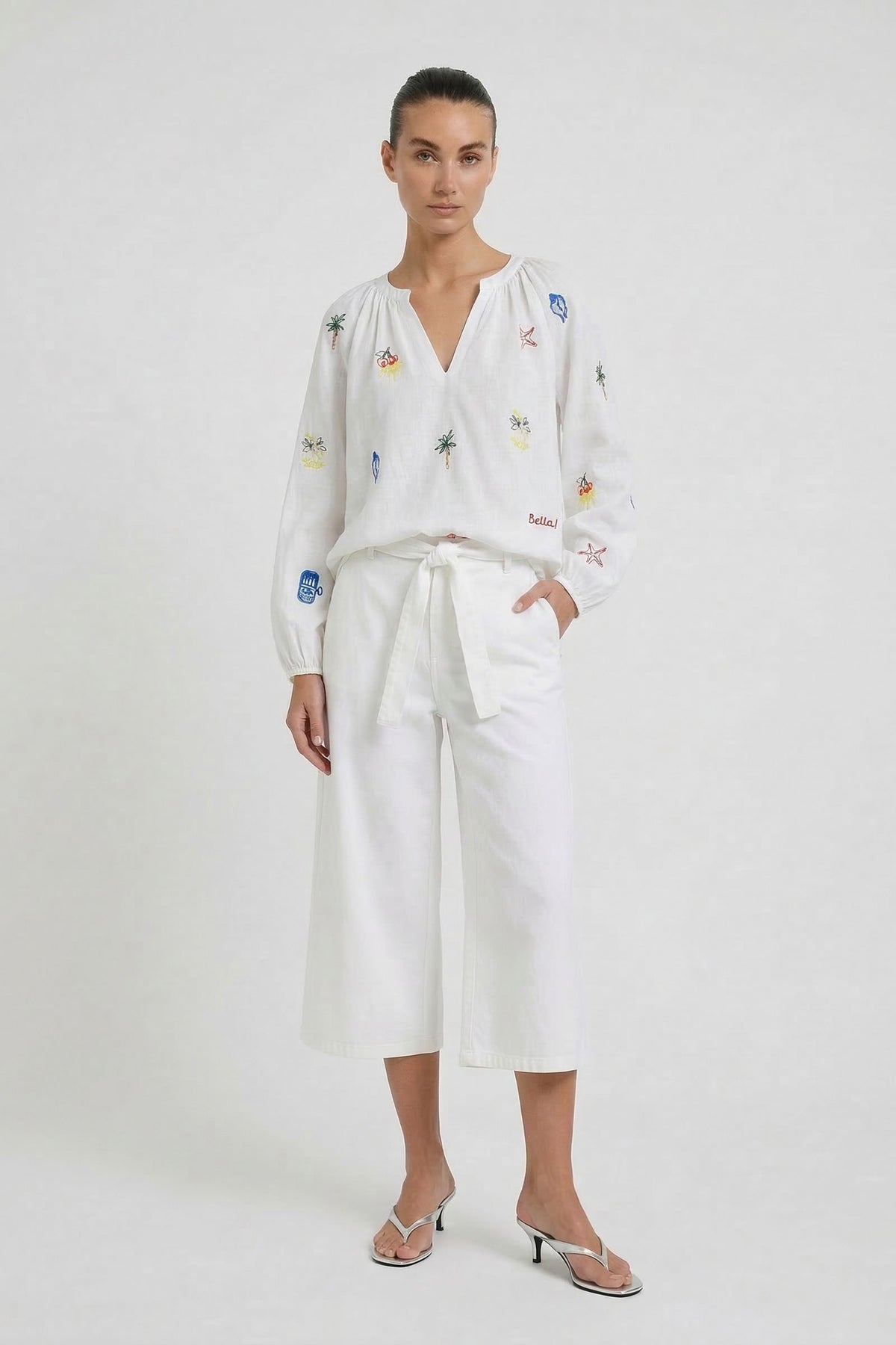 OUI Tunika mit sommerlichen Motiven