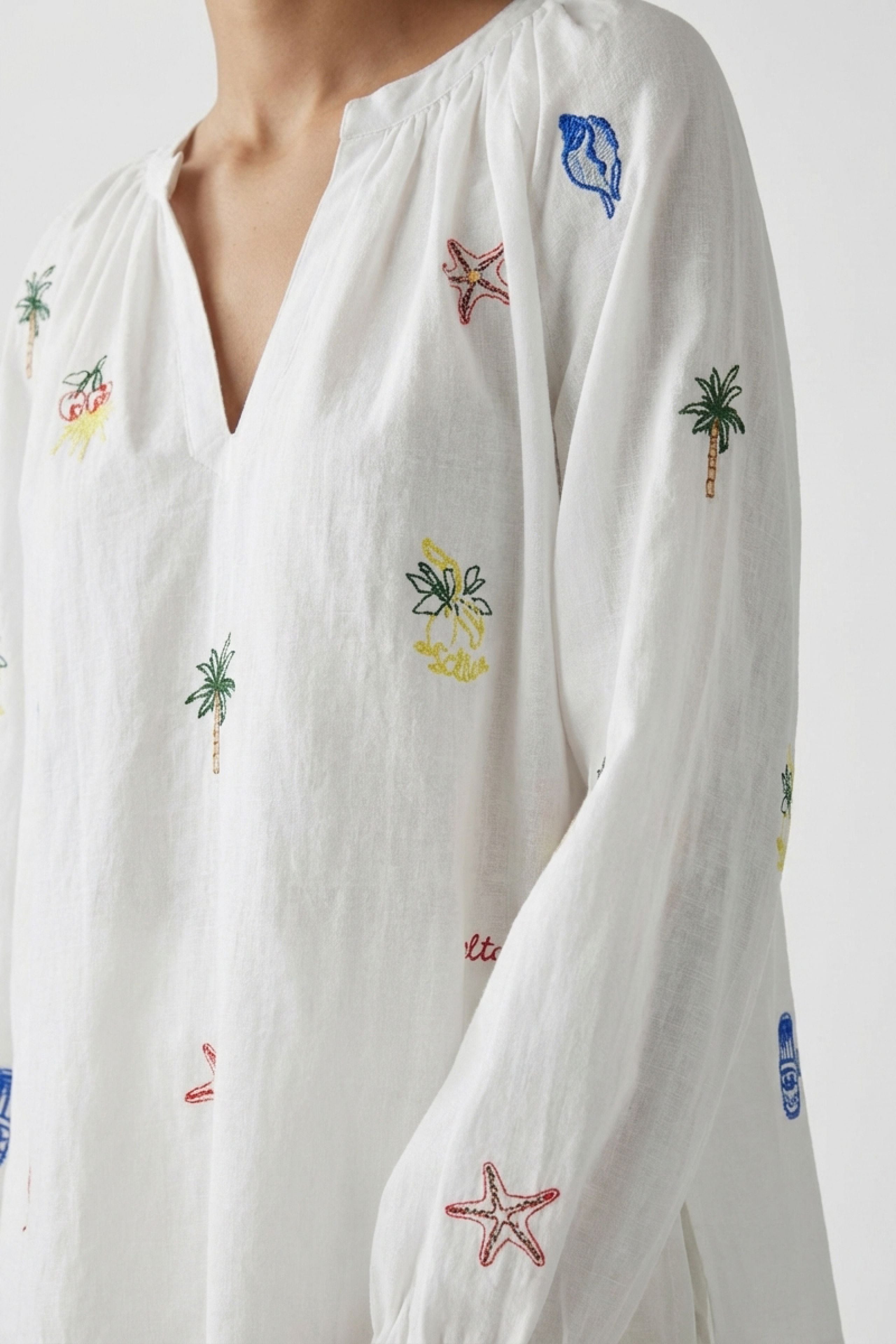 OUI Tunika mit sommerlichen Motiven
